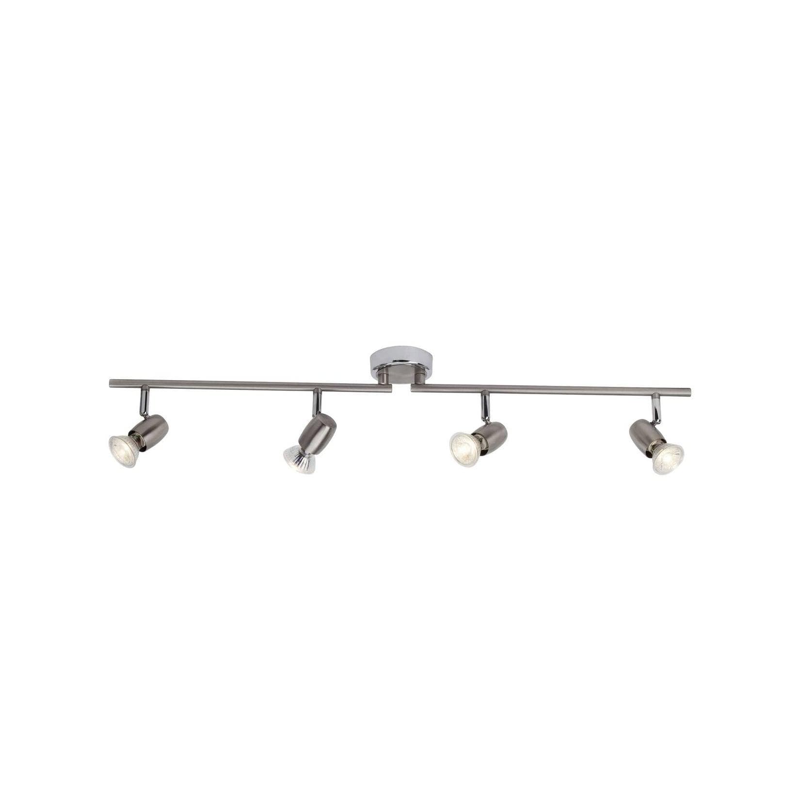 BRILLIANT Lampe Wesley LED Spotrohr 4flg Eisen Chrom 4x LED-PAR51