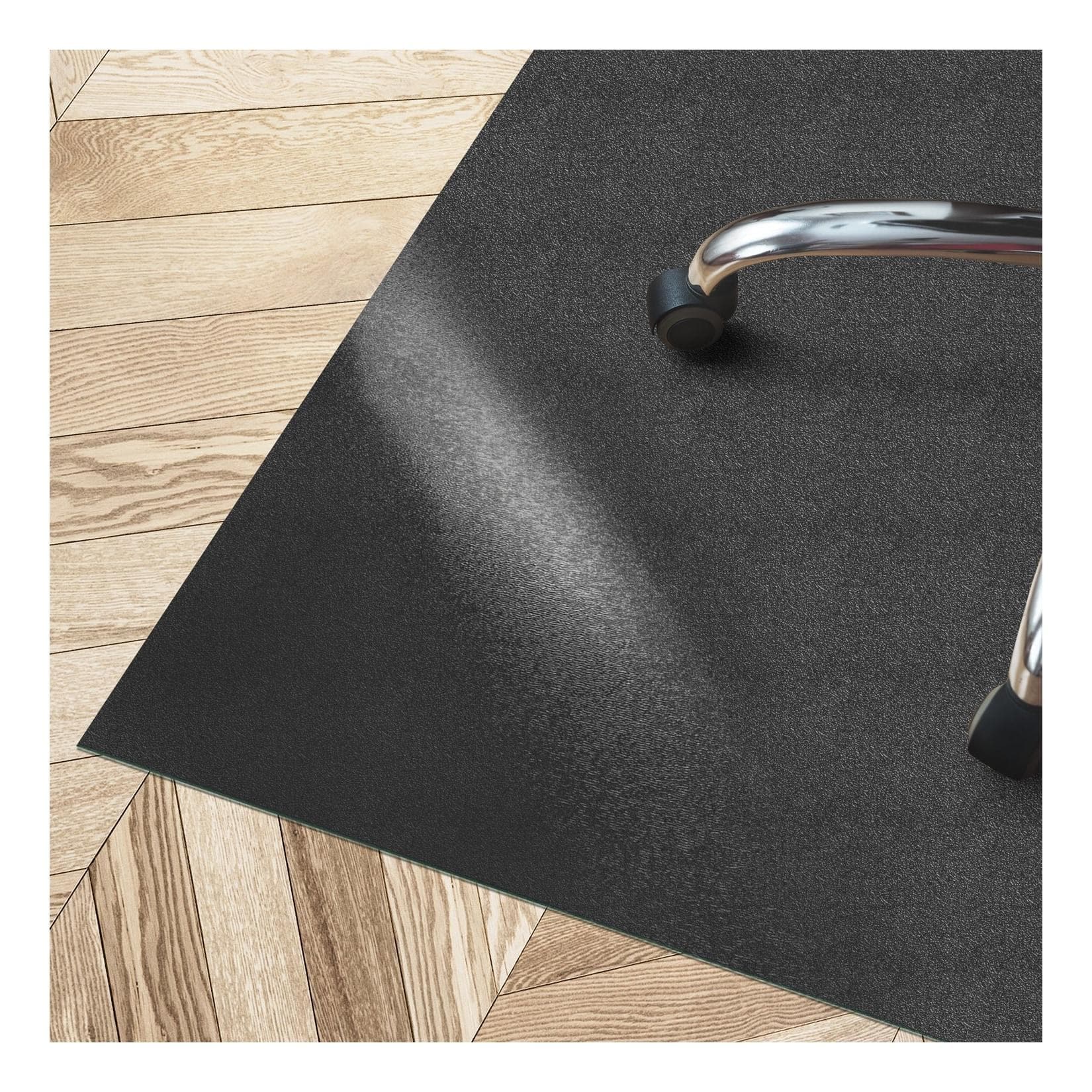Floordirekt Bodenschutzmatte Kleopatra Schwarz Abgeschrägte Kante