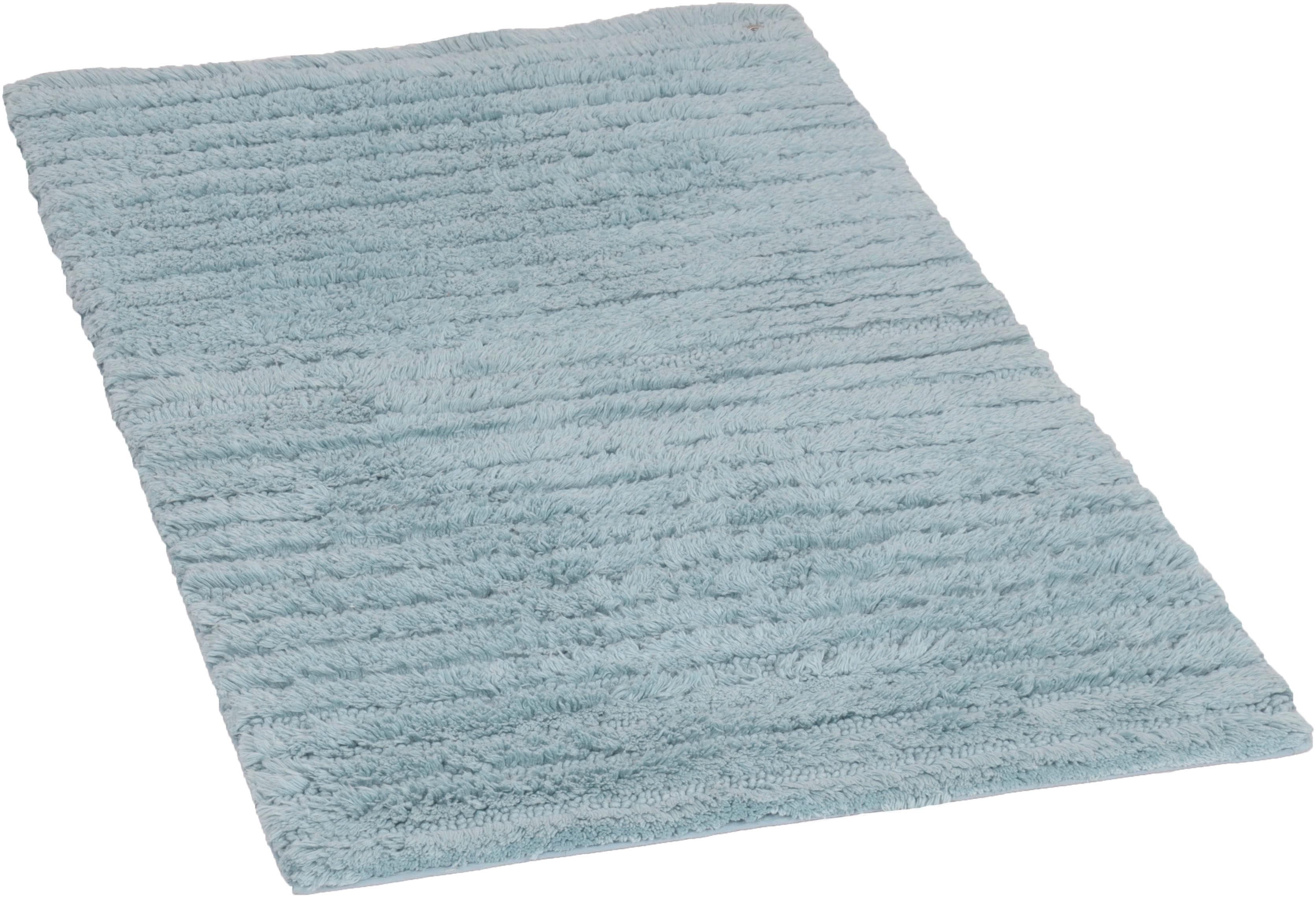 Badematte TOM TAILOR HOME Cotton Stripes Hellblau