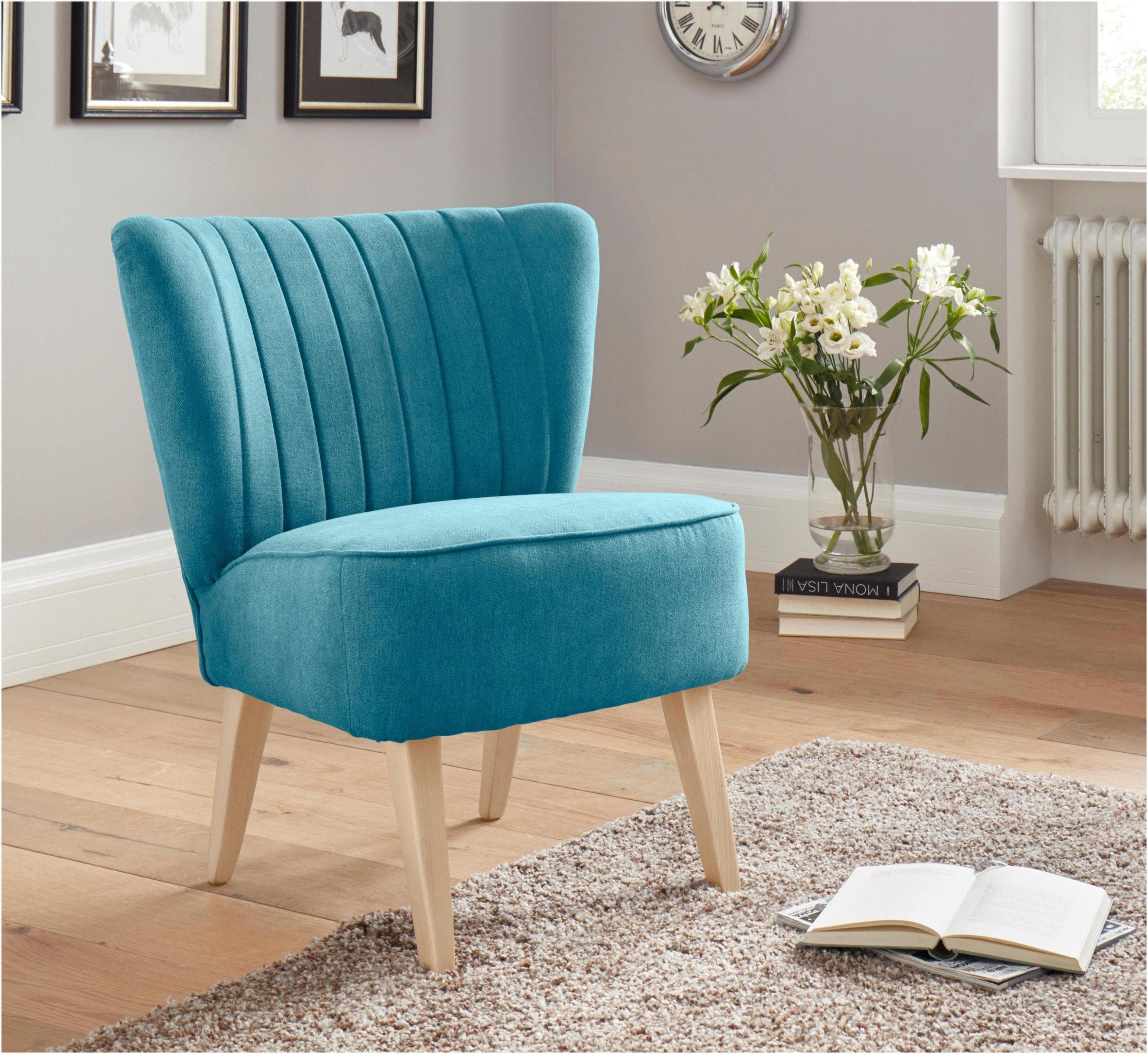 Sessel HOME AFFAIRE Campi Petrol Luxus-Microfaser