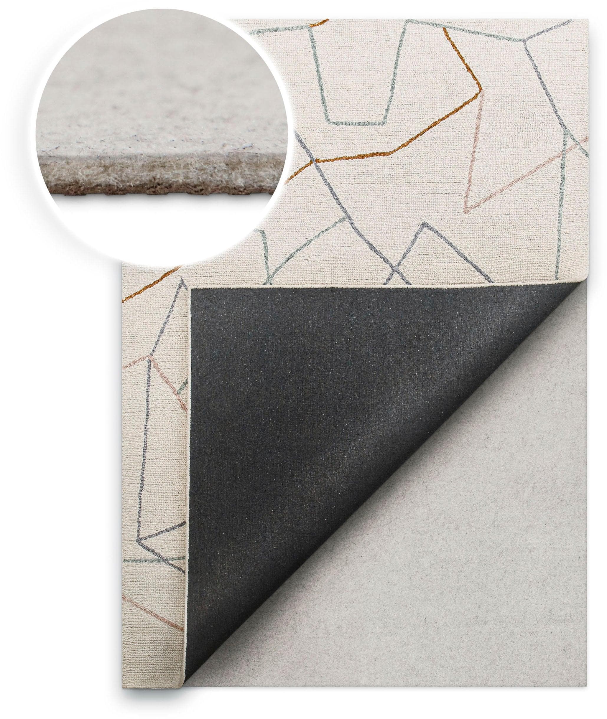 Antirutsch Teppichunterlage WECON HOME RugPad Premium Creme