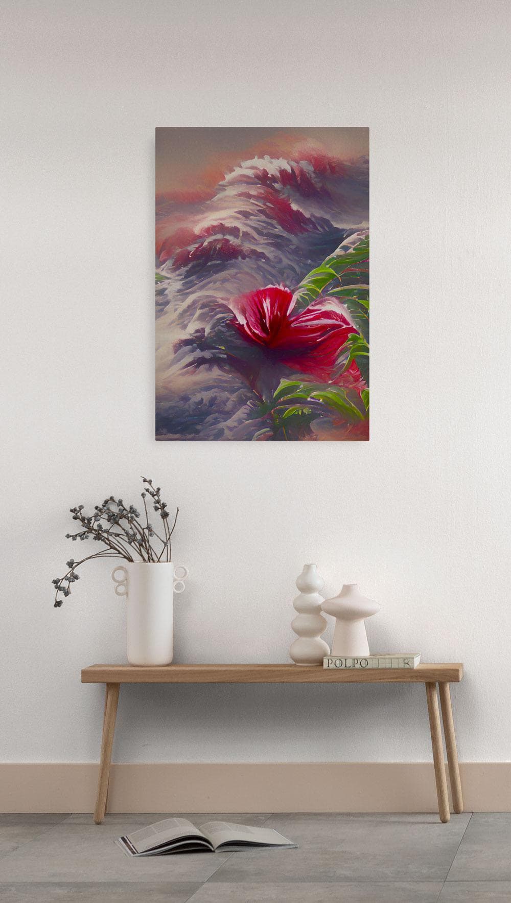 Komar Leinwandbild Blossom Wave 40 x 60 cm Bunt Naturmotiv