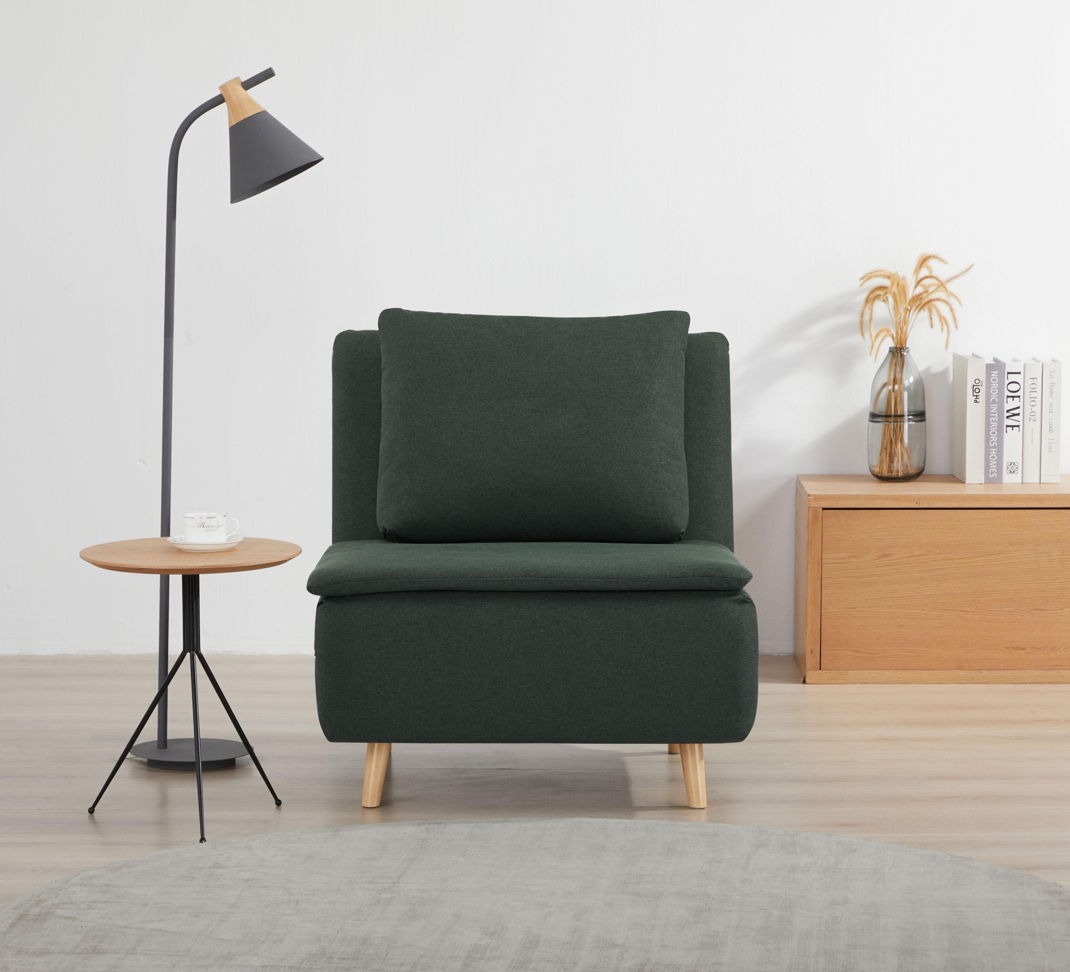 OTTO HOME Sessel AINSLEY Grün Wandelbar zum Gästebett