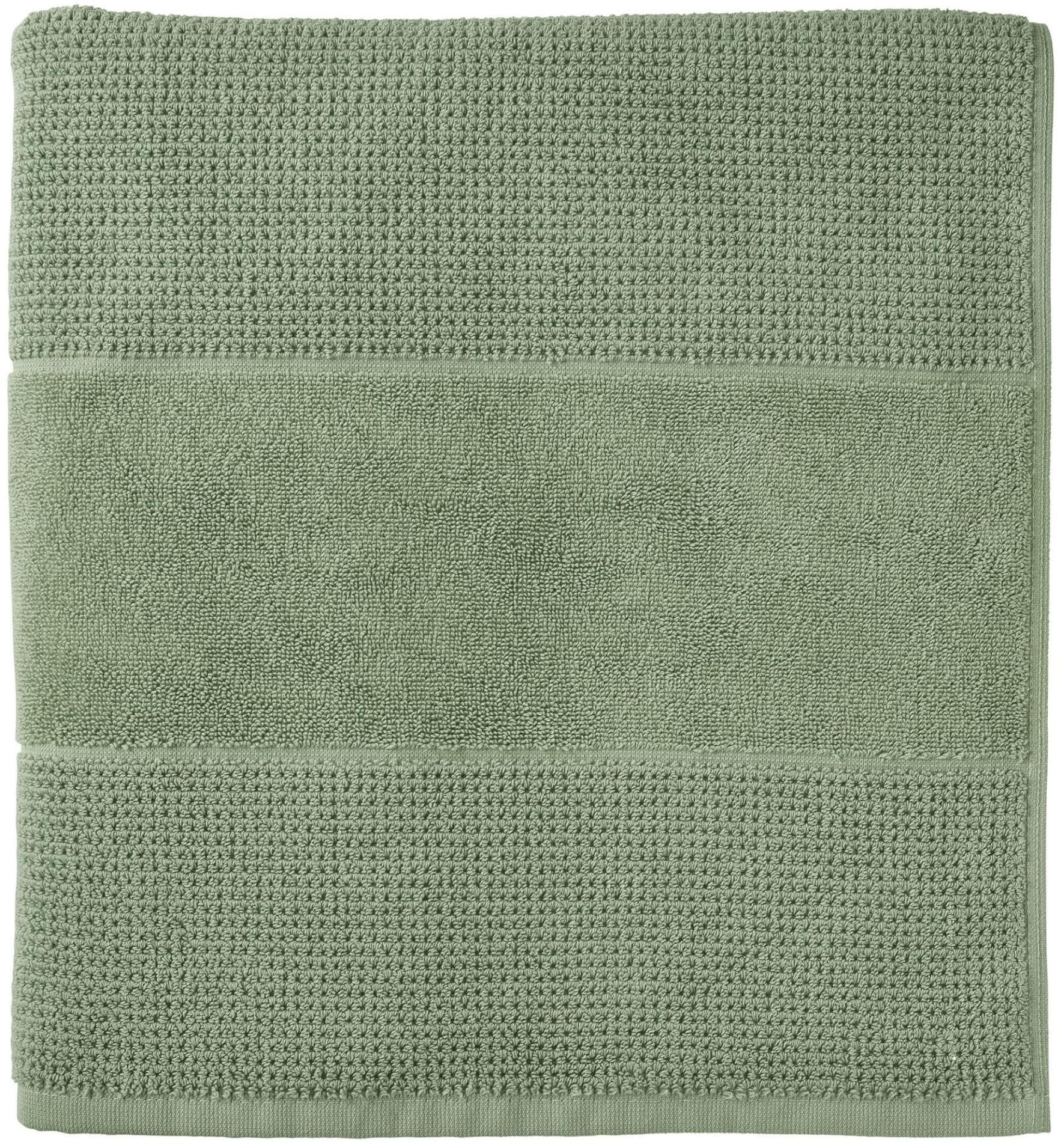 Schiesser Saunatuch Turin Reiskornoptik Frottier 1-St Made in Green