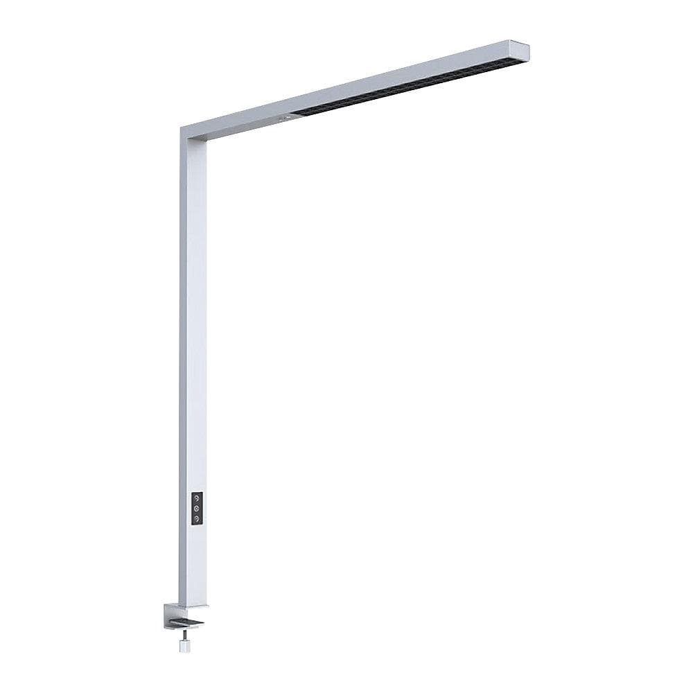 Kaiserkraft LED-Tischleuchte Linus mit Tischklemme silber dimmbar
