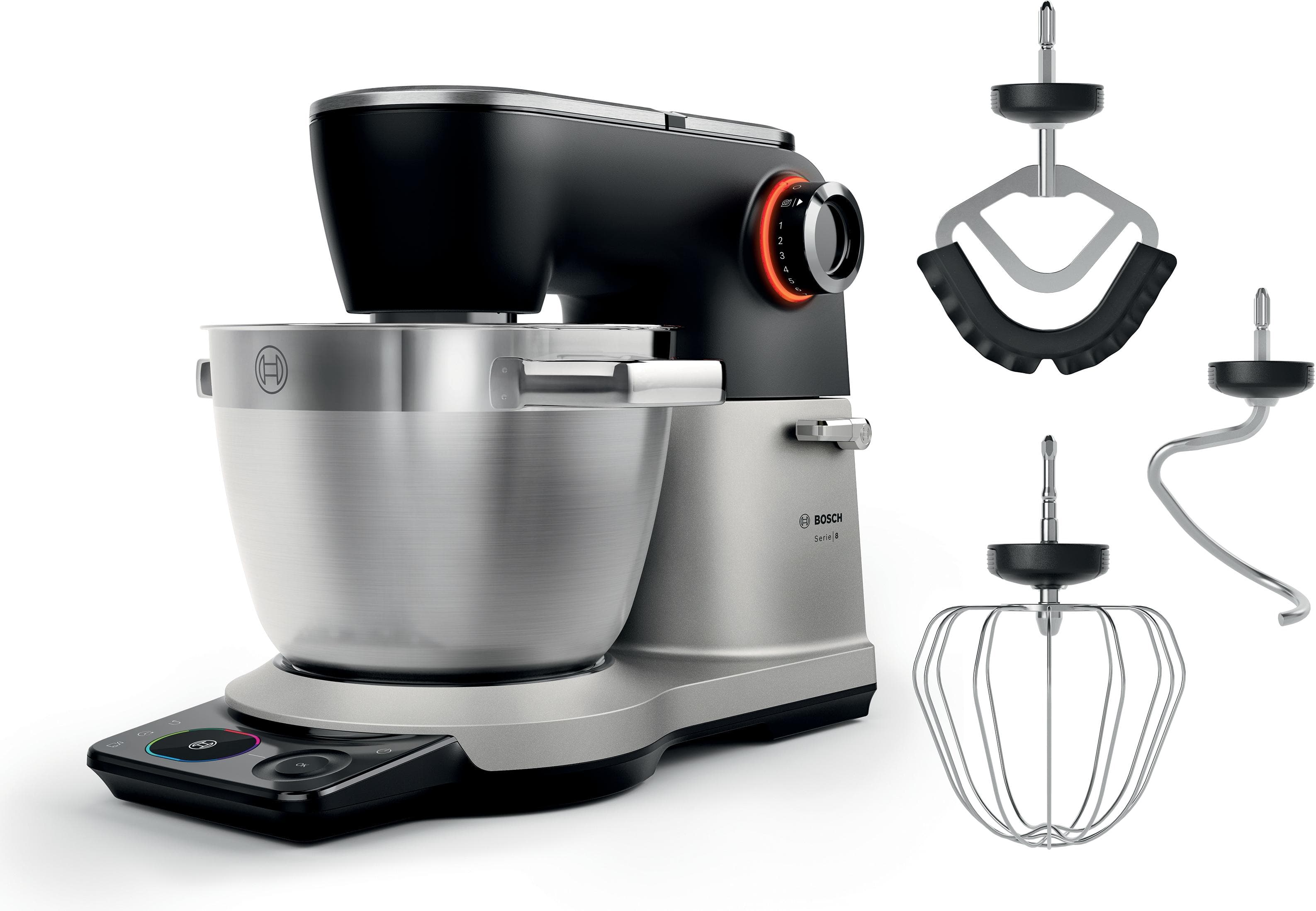Bosch Küchenmaschine Serie 8 9 Automatikprogramme Pearl Silver