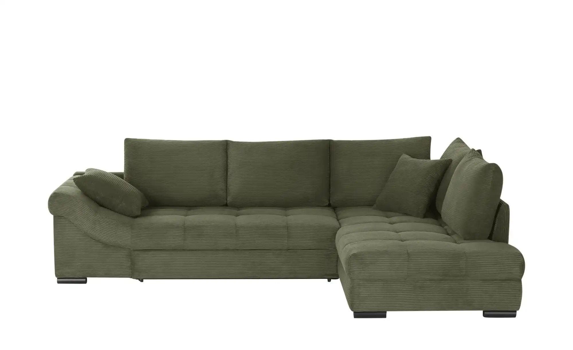 bobb Ecksofa Allegro Grün mit Hochschläferfunktion