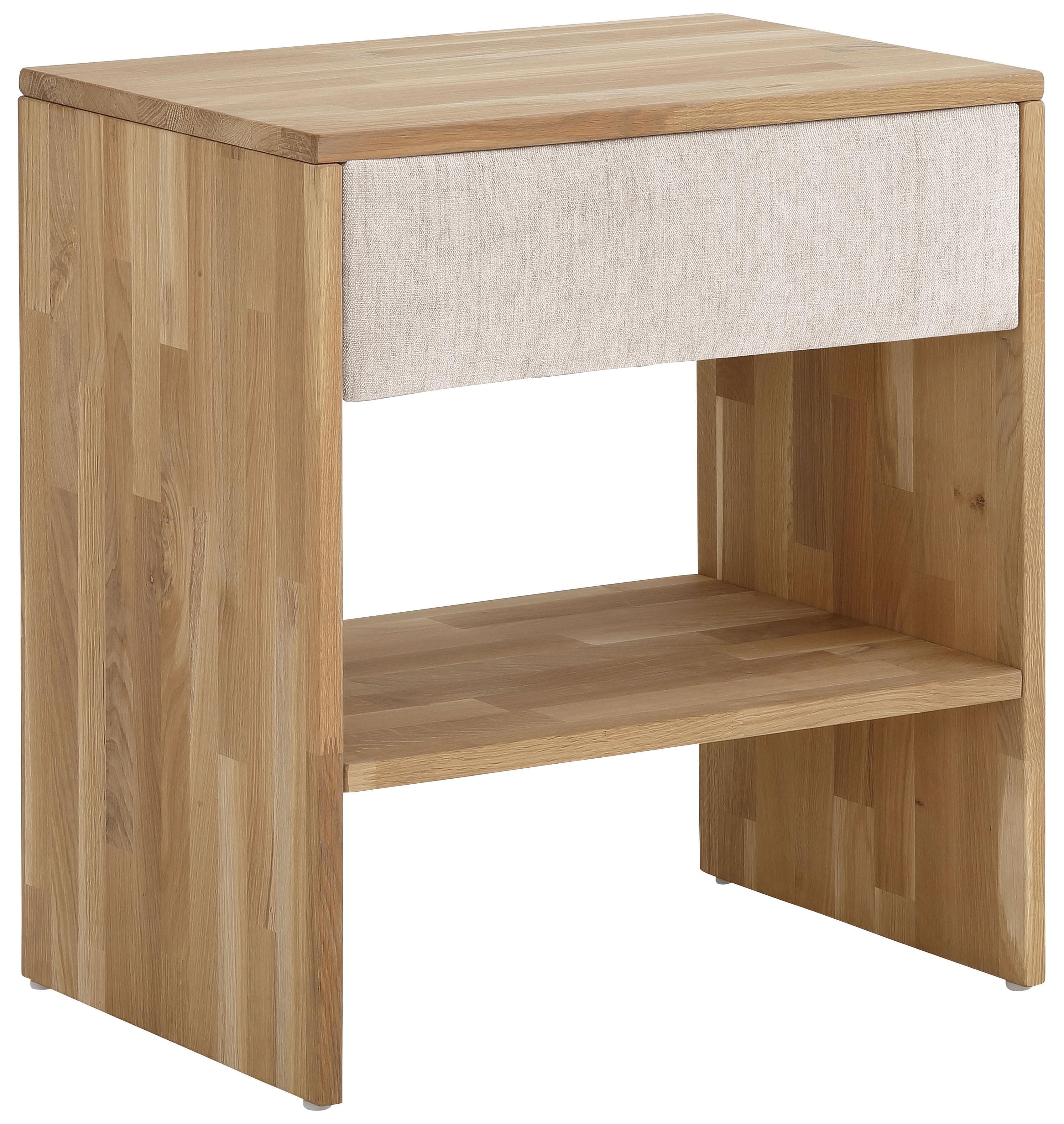 OTTO HOME Nachttisch Callum Beige Eiche Massivholz