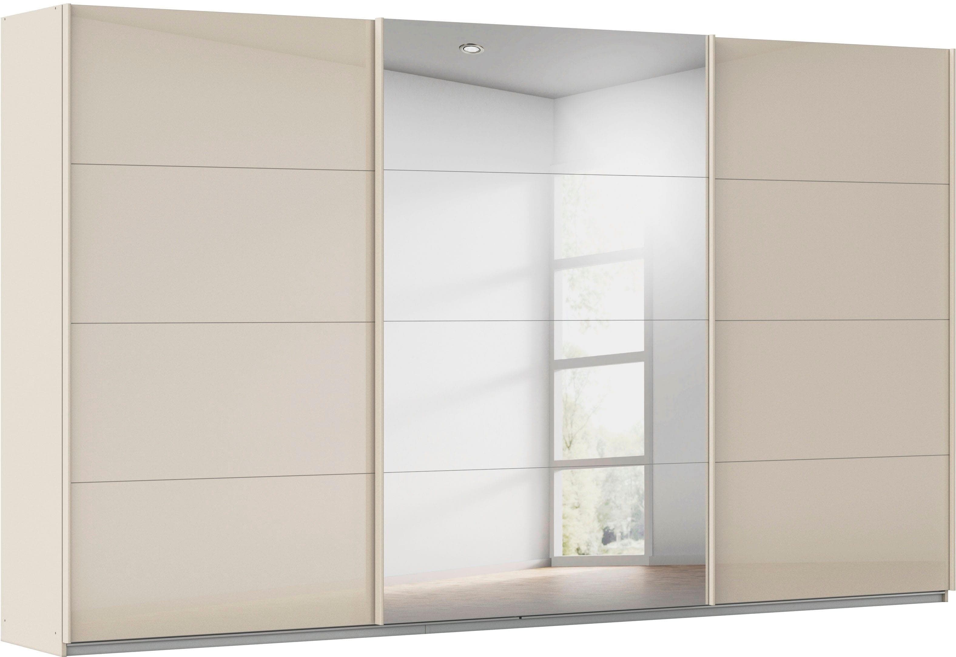 OTTO HOME Schwebetürenschrank Agordo Beige Glasfront