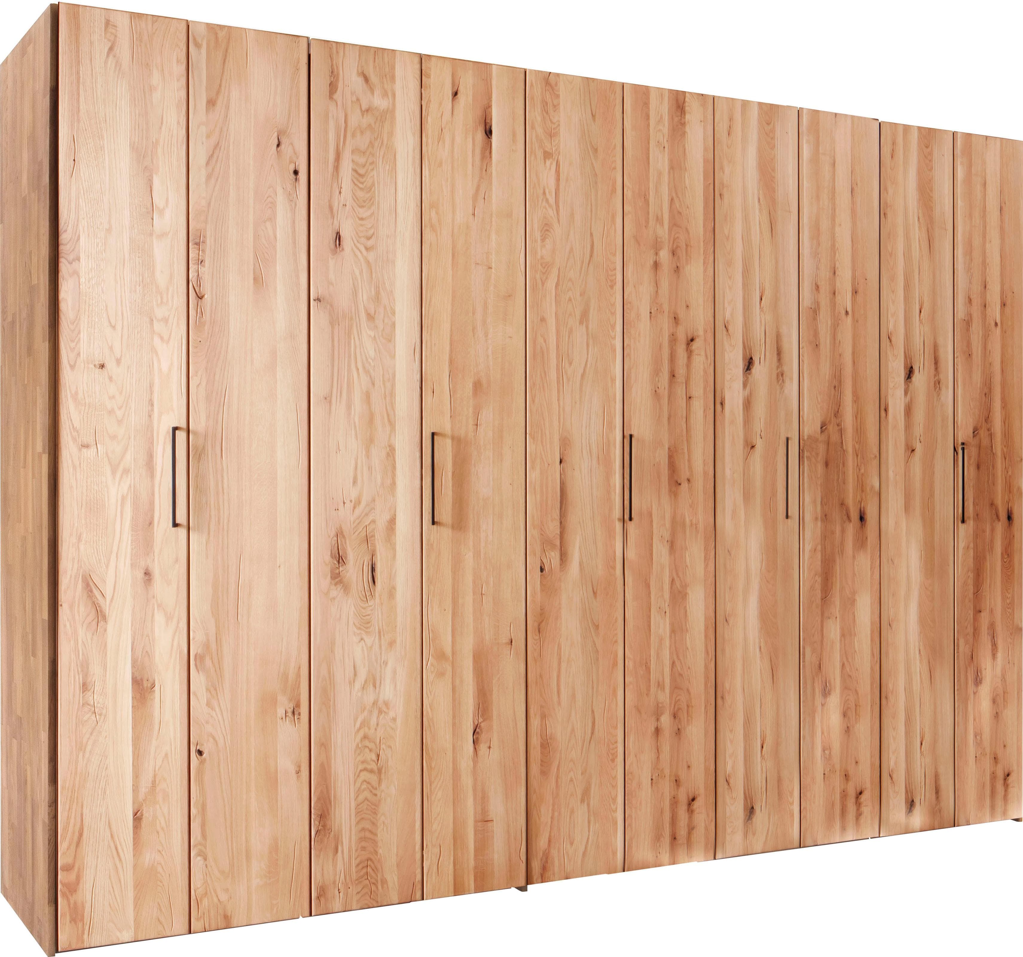 HOME AFFAIRE Chamara Falttürenschrank Massivholz Beige
