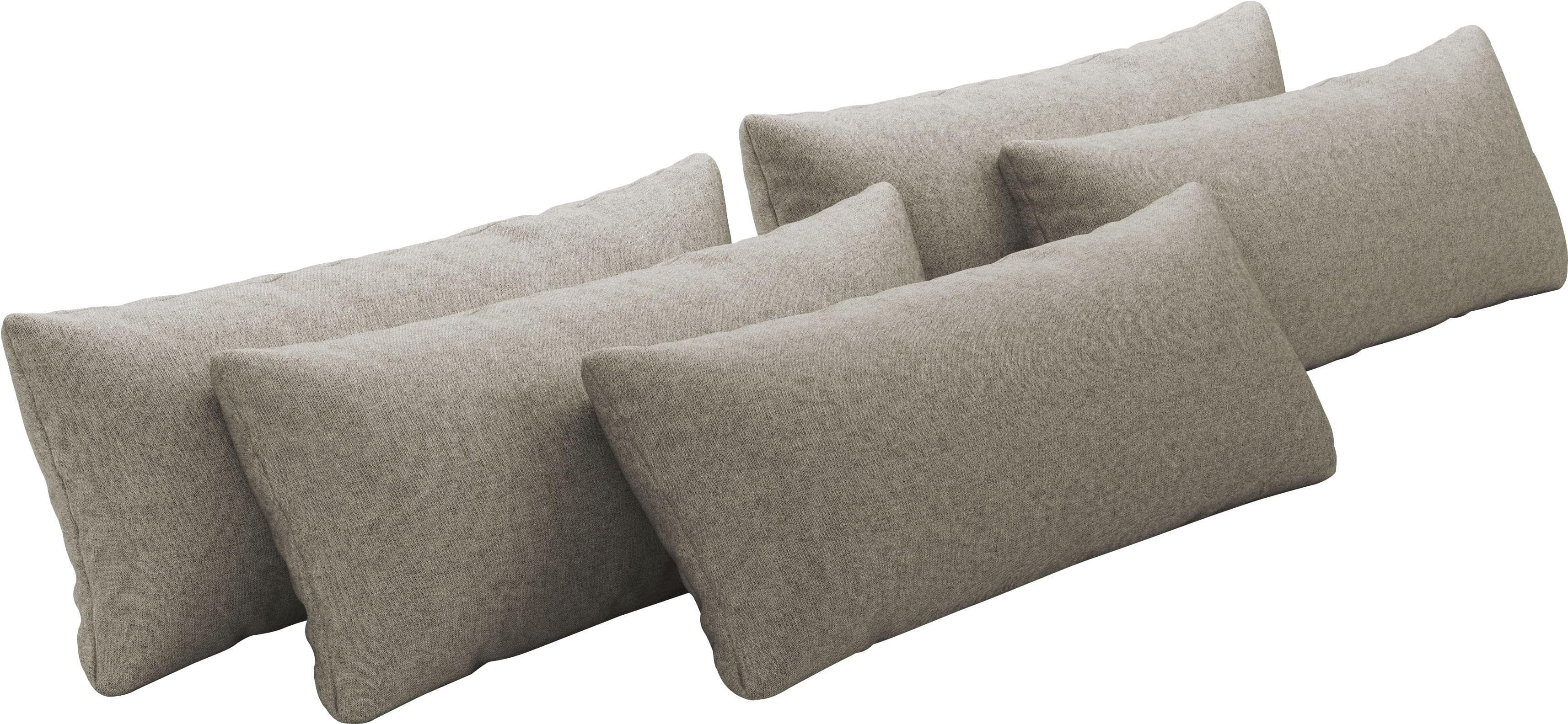 OTTO HOME Sofakissen Mikado 5er-Set Taupe Polyester