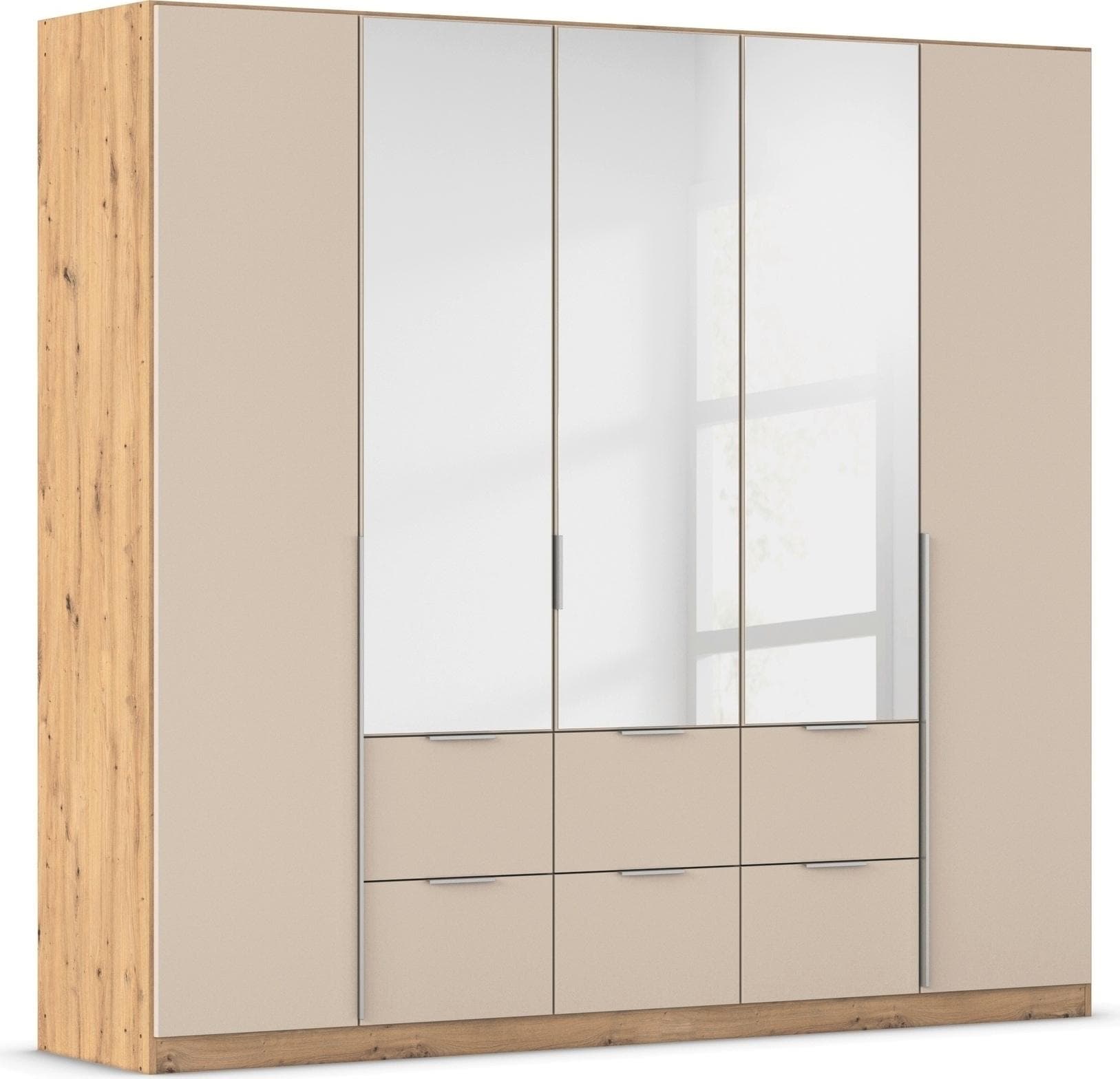 OTTO HOME Drehtürenschrank AGORDO Braun Beige Holzwerkstoff