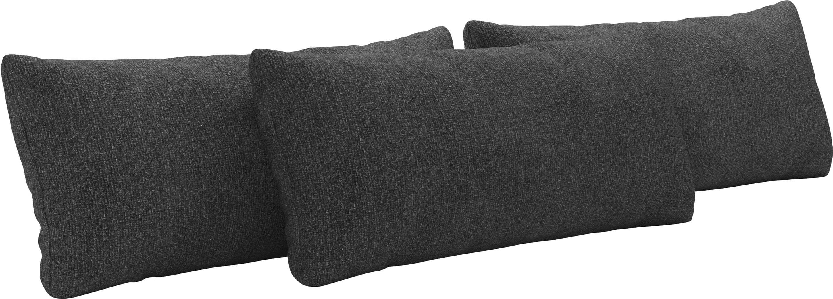 OTTO HOME Sofakissen Mikado Grau 100% Polyester 3er-Set