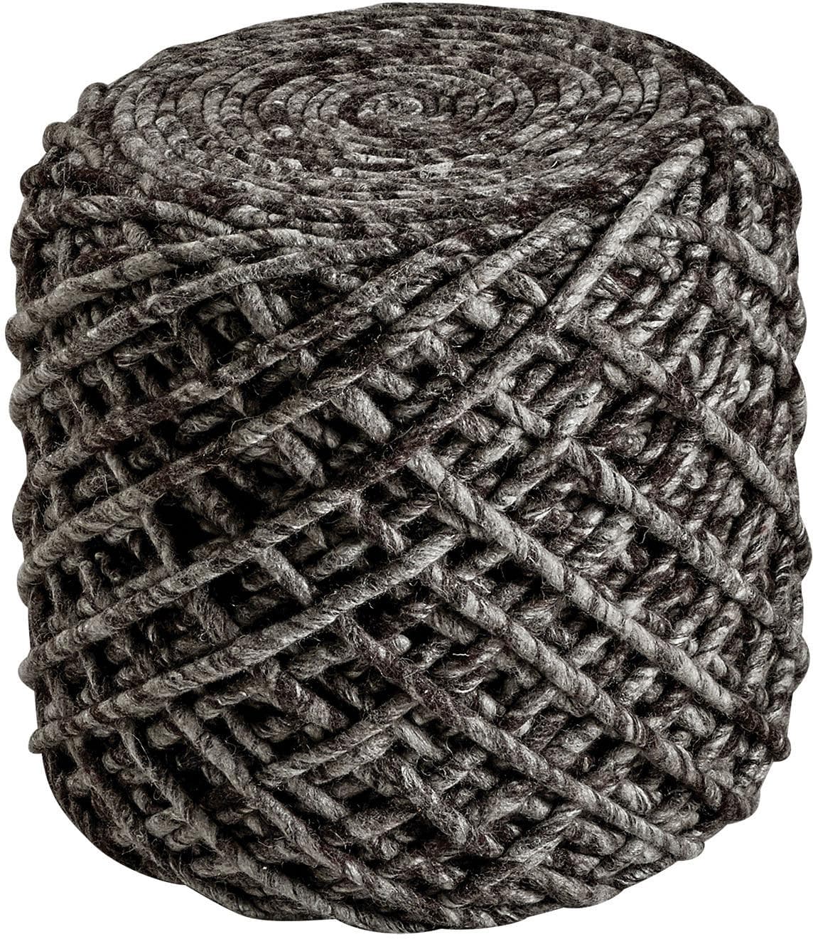 Sitzhocker OBSESSION My Royal Pouf Braun 50% Wolle 50% Viskose