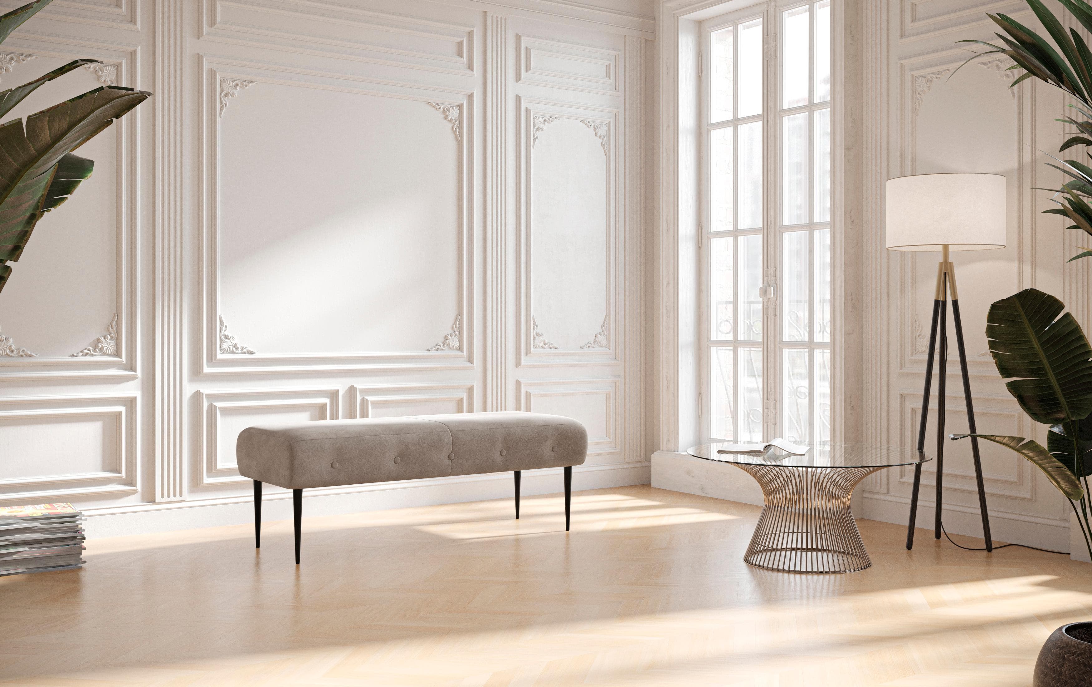 HOME AFFAIRE Amber 2-Sitzer Sofa Anthrazit Polyester