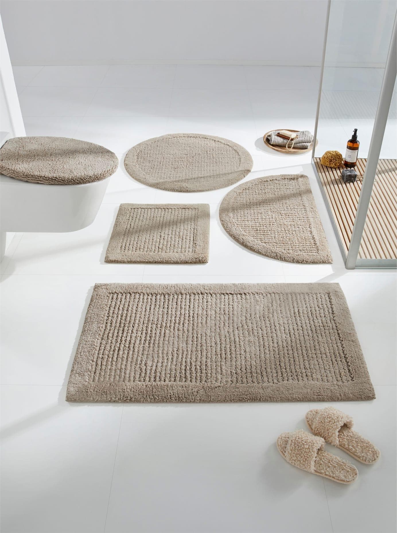 Badematte HEINE HOME Taupe