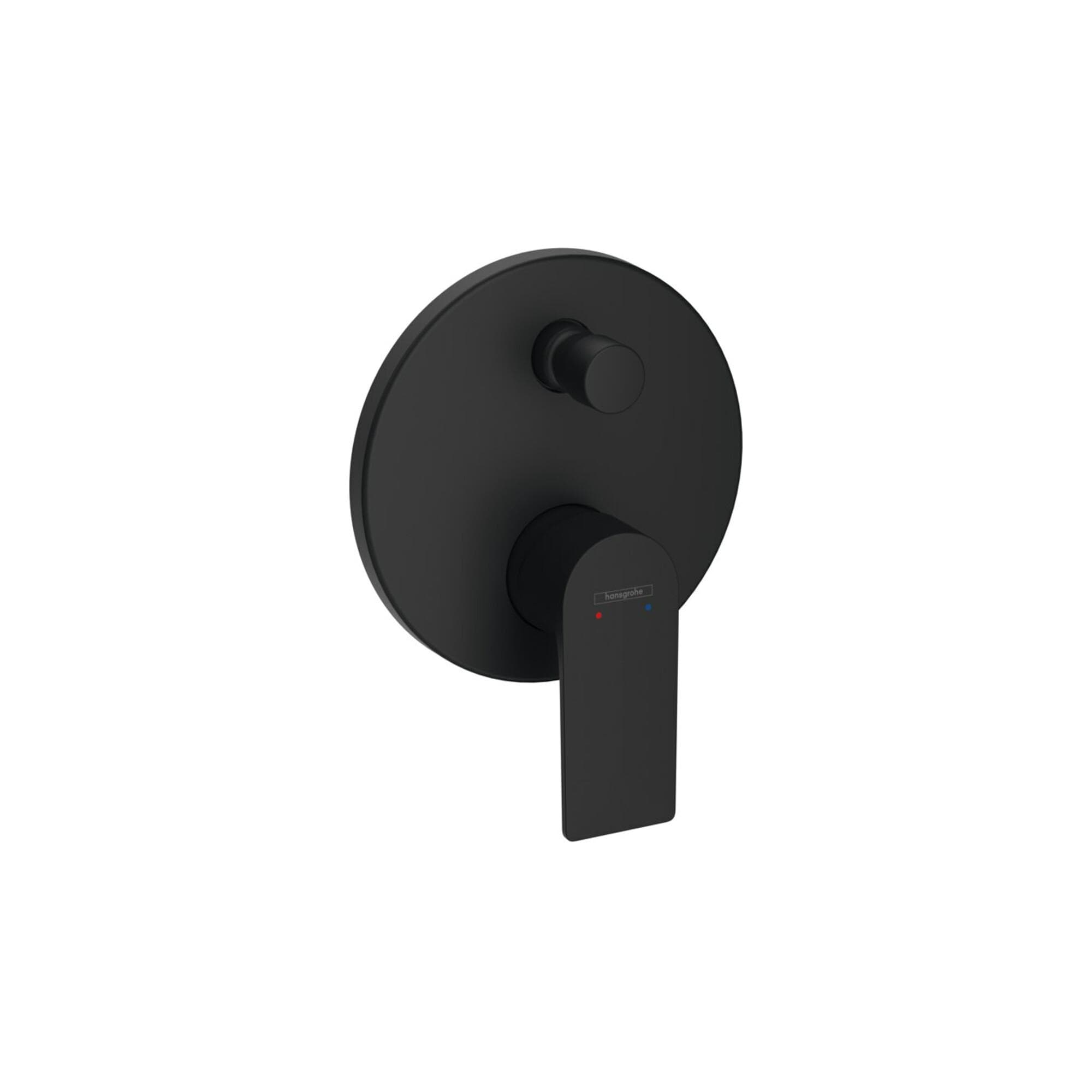 hansgrohe Rebris E Fertigmontageset 72468670 Unterputz Wannenarmatur 2 Verbraucher Mattschwarz