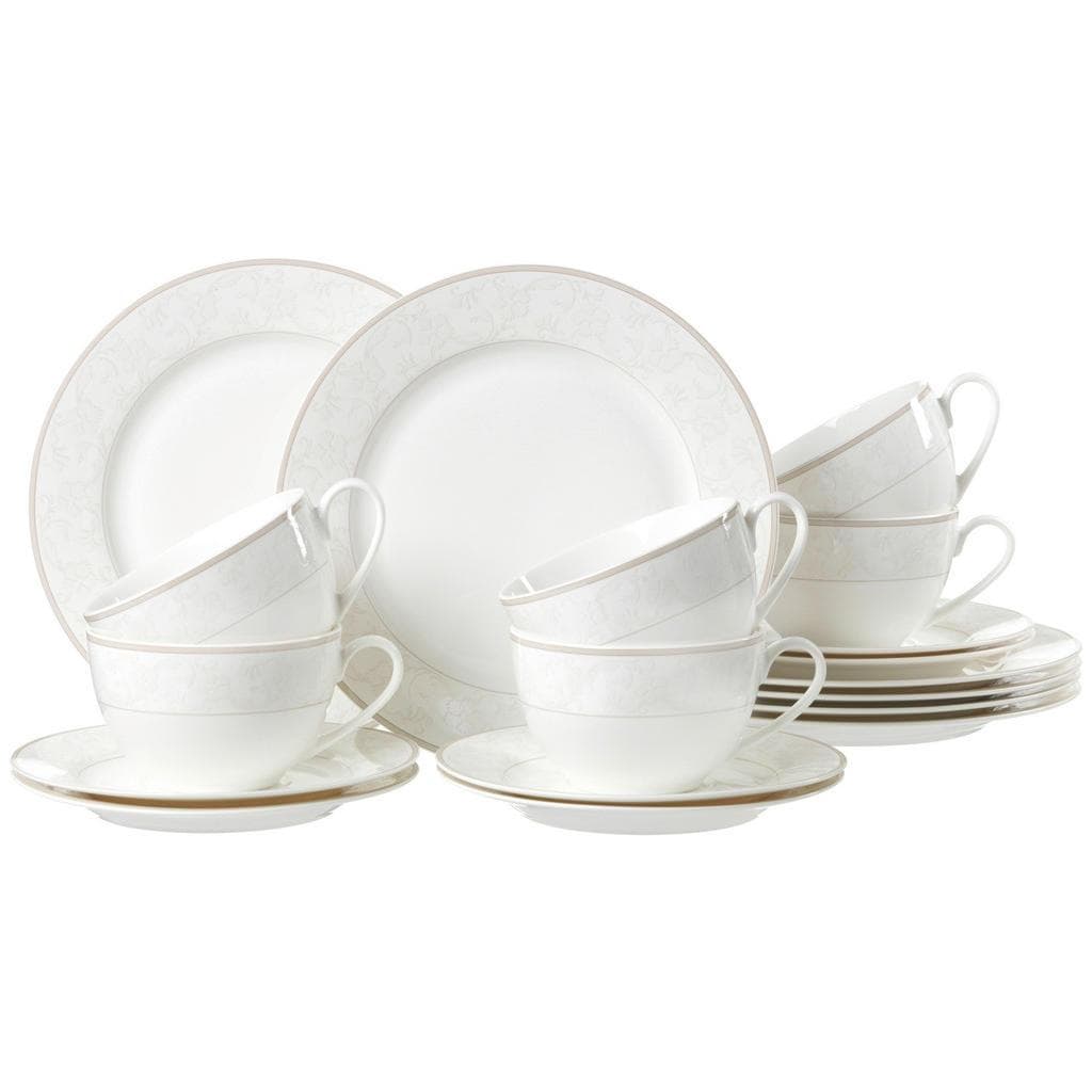 Ritzenhoff Breker Kaffeeservice Isabella Beige 18-teilig Keramik