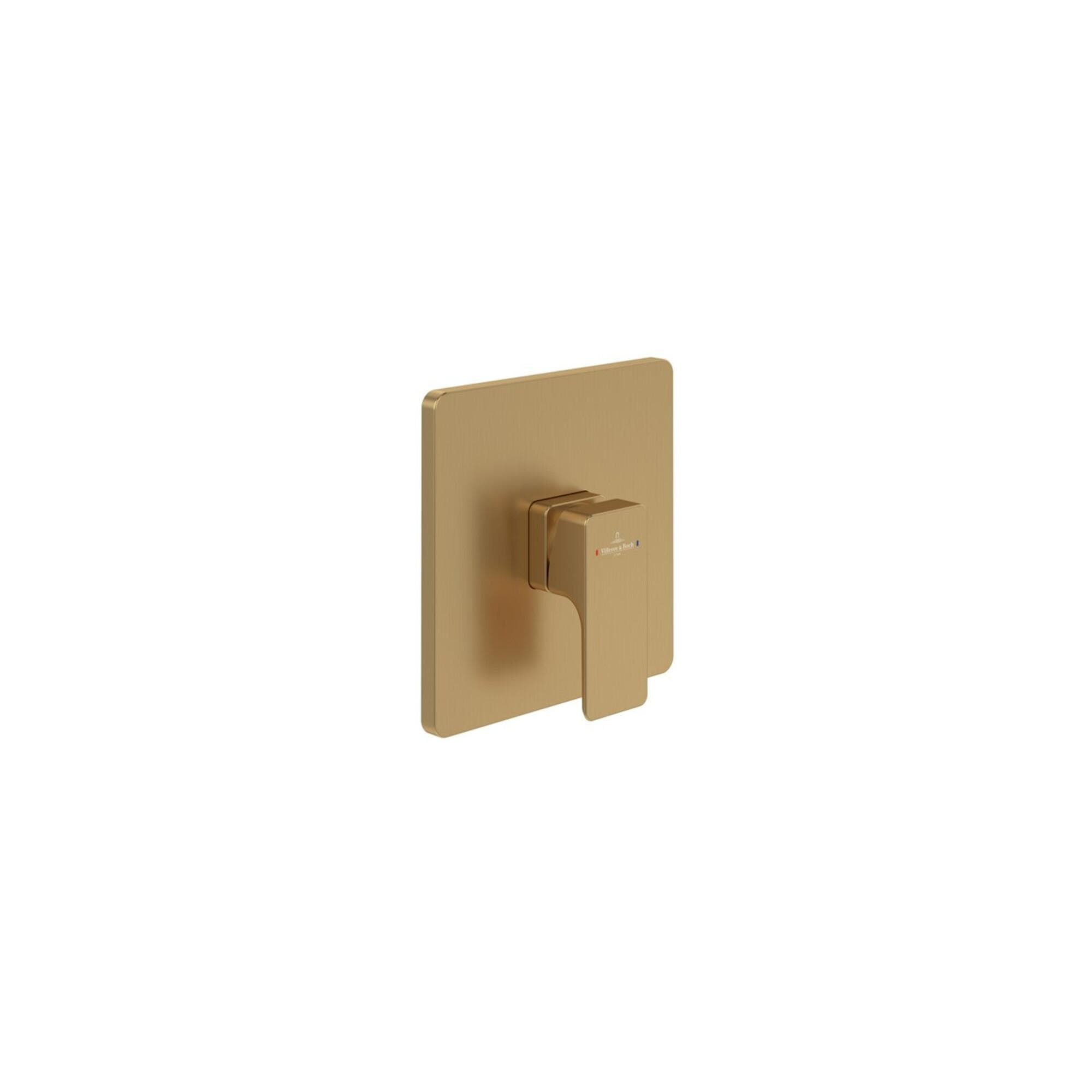 Villeroy und Boch Subway 3.0 Unterputz-Einhebel-Duscharmatur Wandmontage Brushed Gold