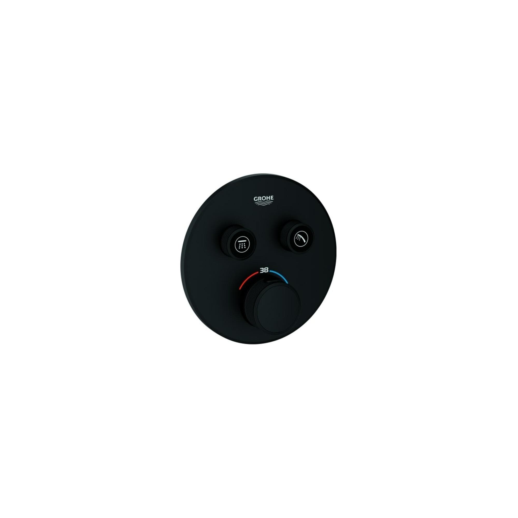 Wannenarmatur GROHE SmartControl Phantom Black