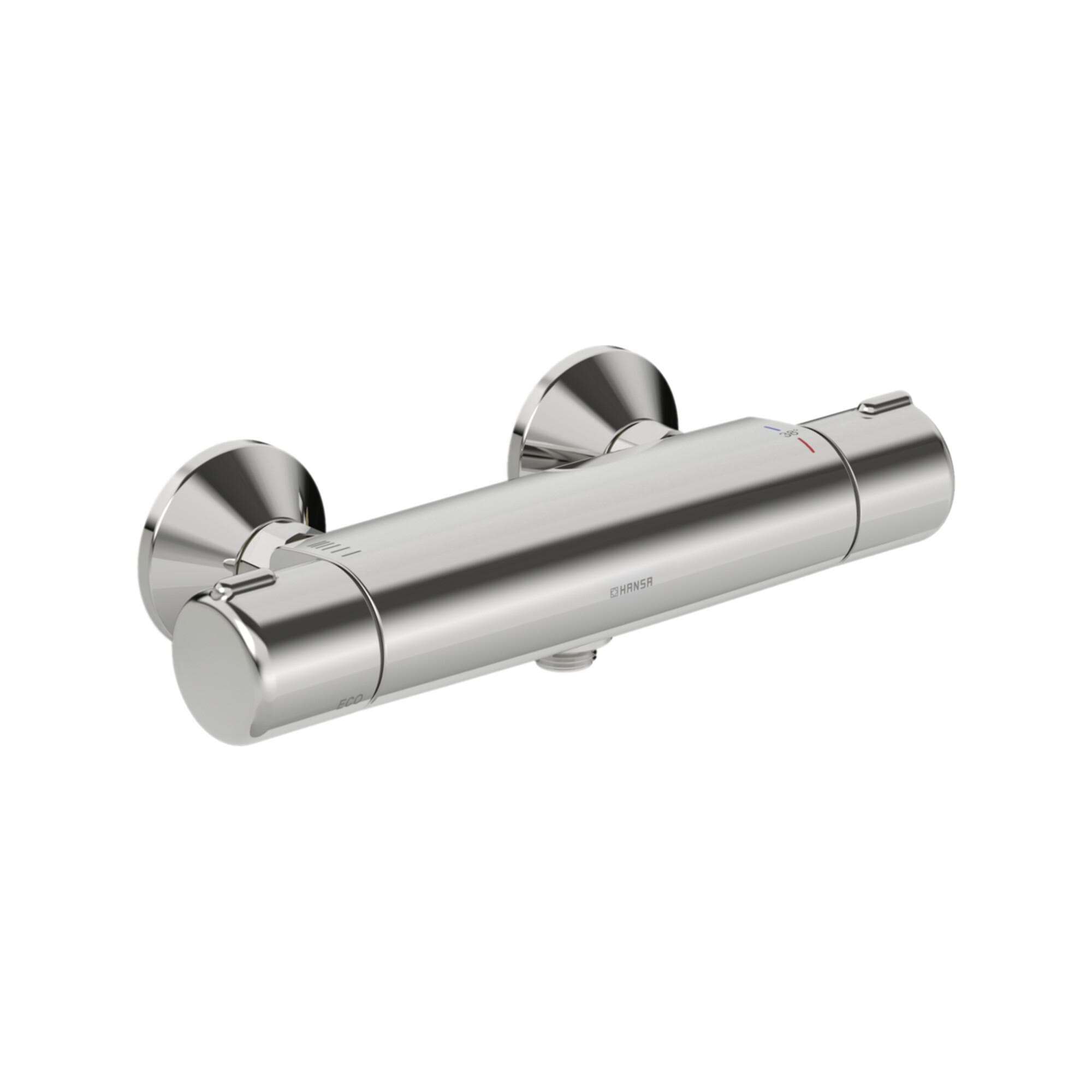 Hansa Hansamicra Brause-Thermostat 581501710009 AP, 8,7 l/min, S-Anschlüsse, Chrom