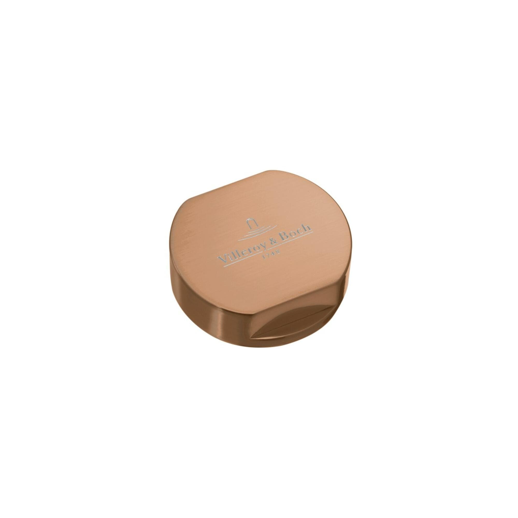 Villeroy und Boch Abdeckkappe 94052604 Bronze Edelstahl massiv rund für Einzeldrehgriff