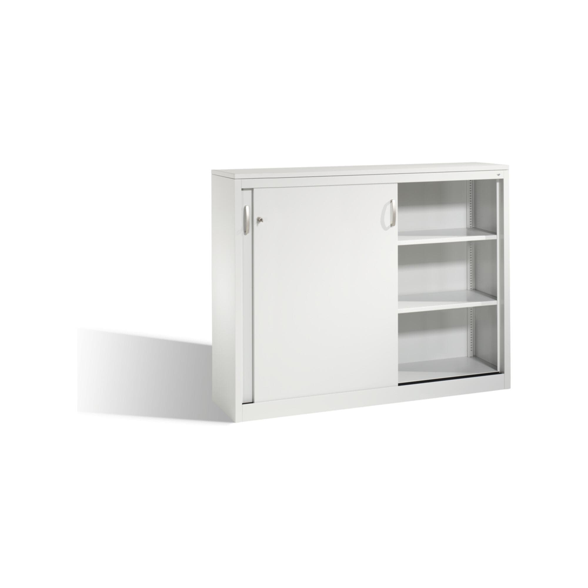 C+P Akten-Sideboard Acurado mit Schiebetüren, 2 x 3 Ordnerhöhen, Stahlkonstruktion