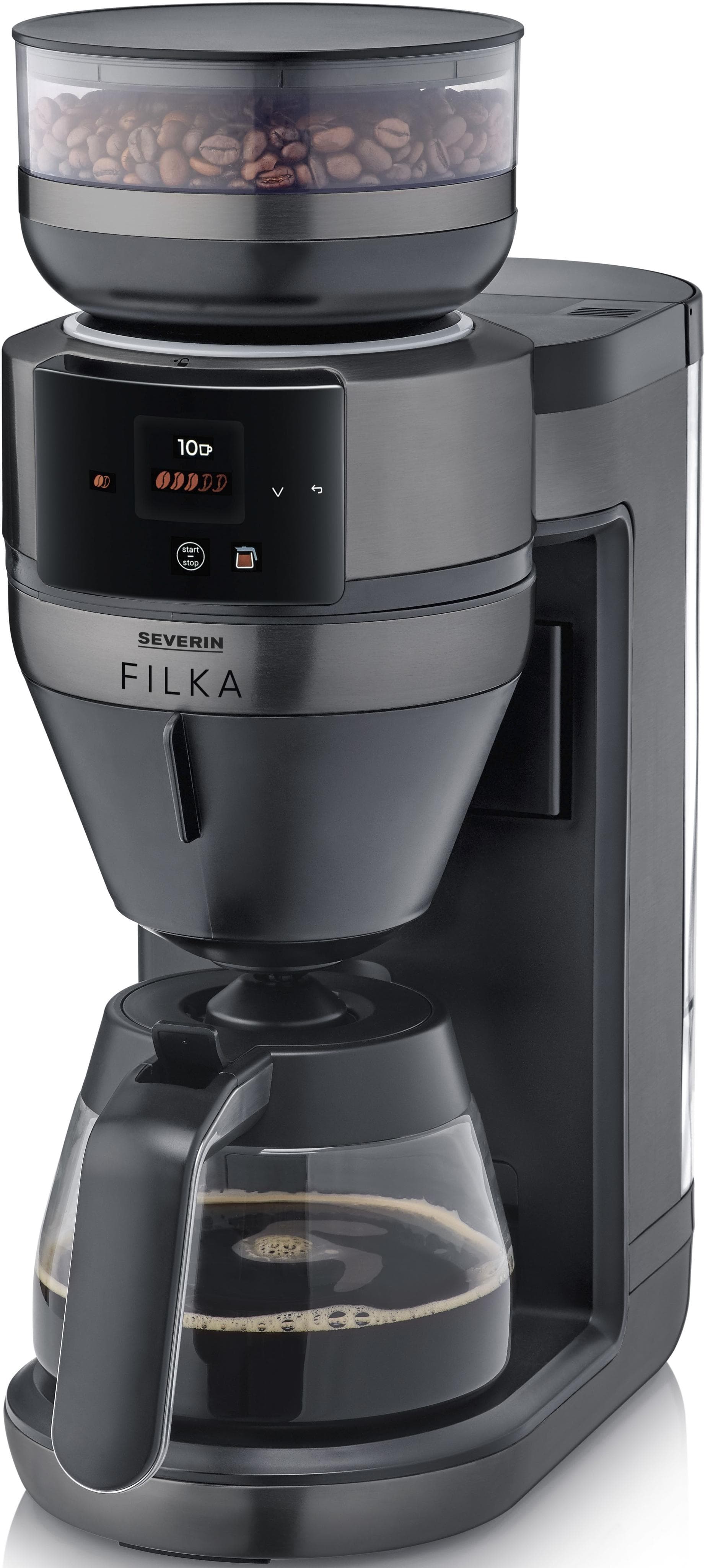 Kaffeevollautomat SEVERIN KA4854 Dark Inox