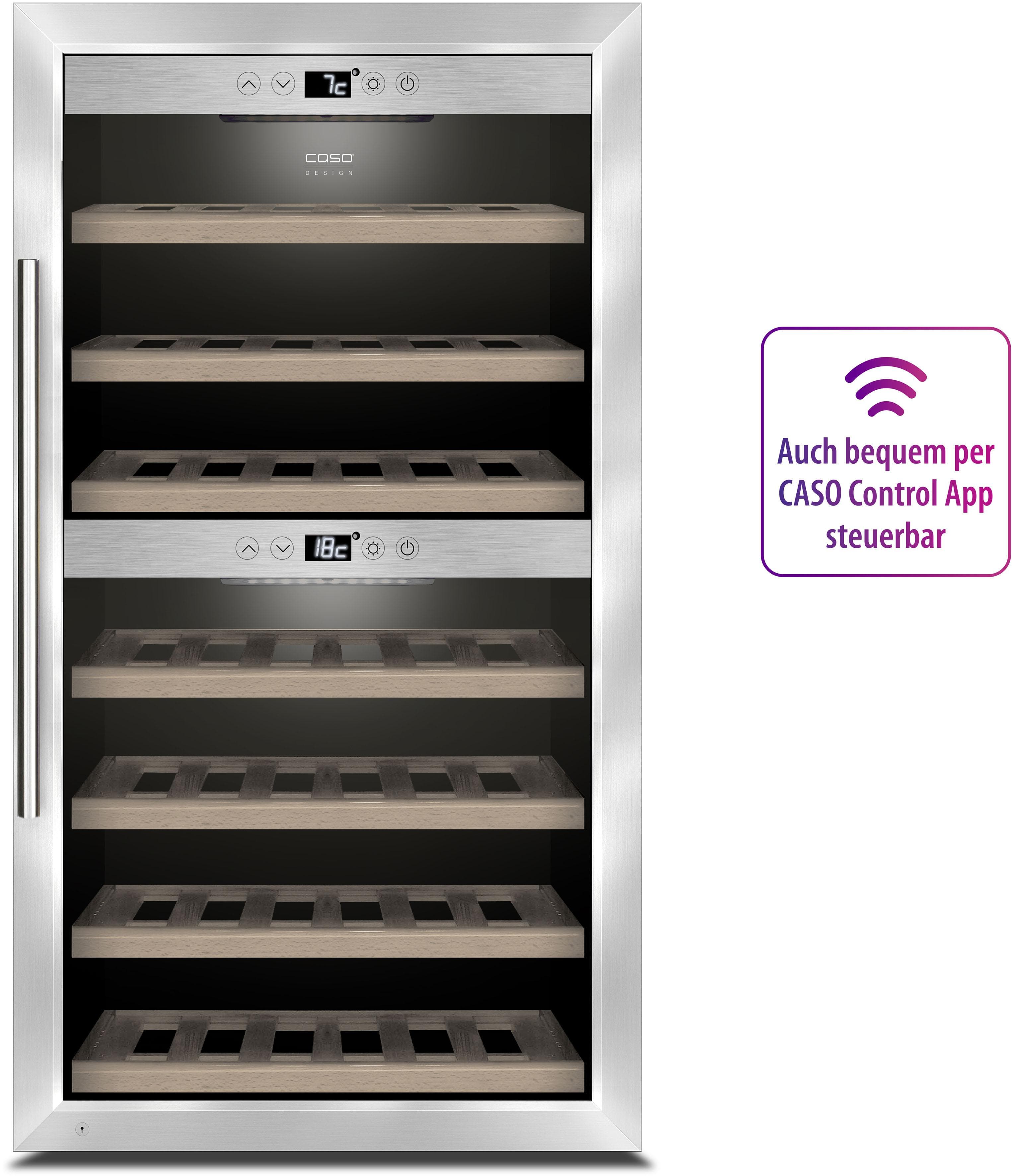CASO Weinkühlschrank 725 WineComfort 660 Smart Schwarz
