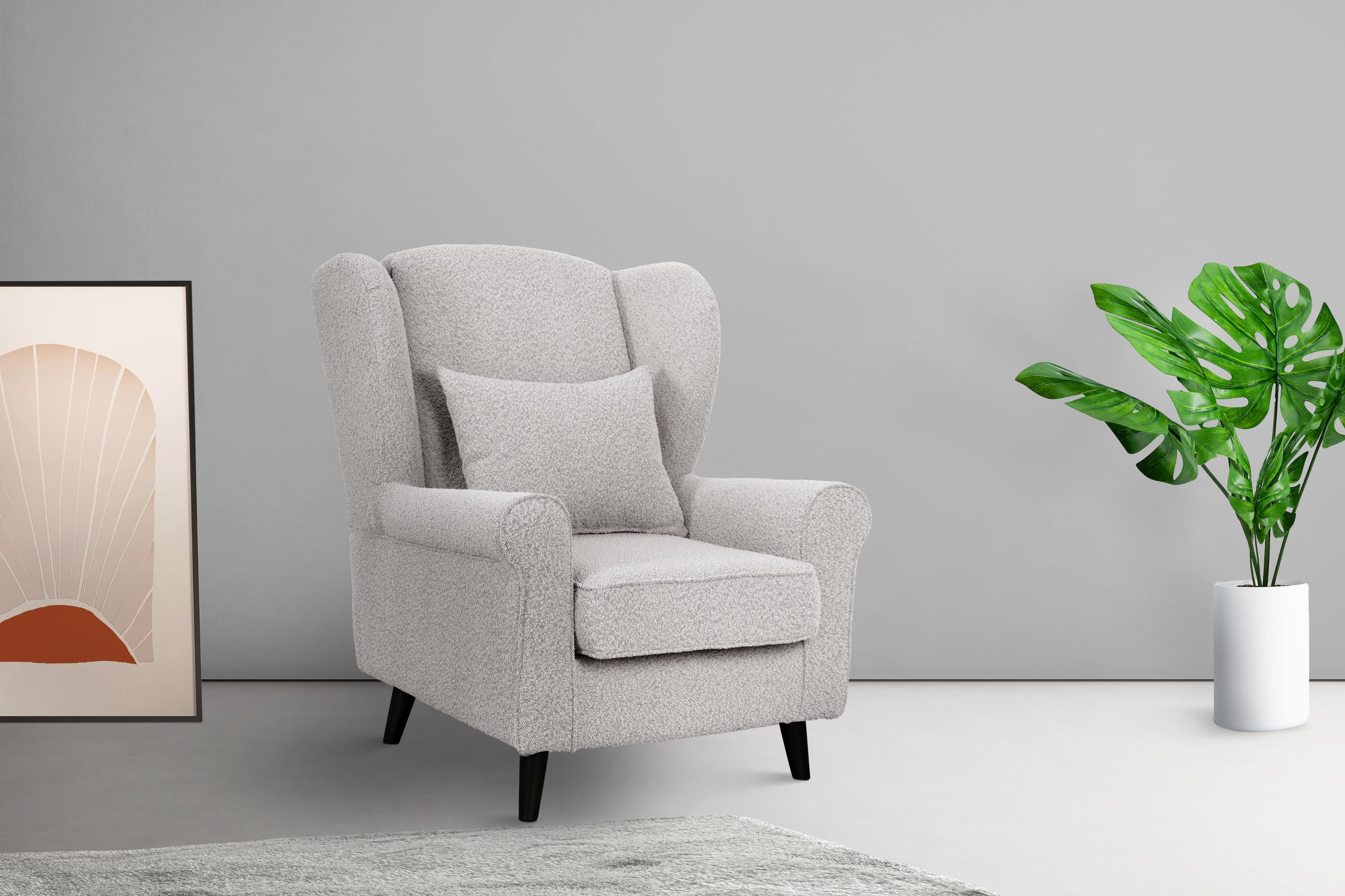 Home Affaire Ohrensessel CHISTELLE Creme Polyester