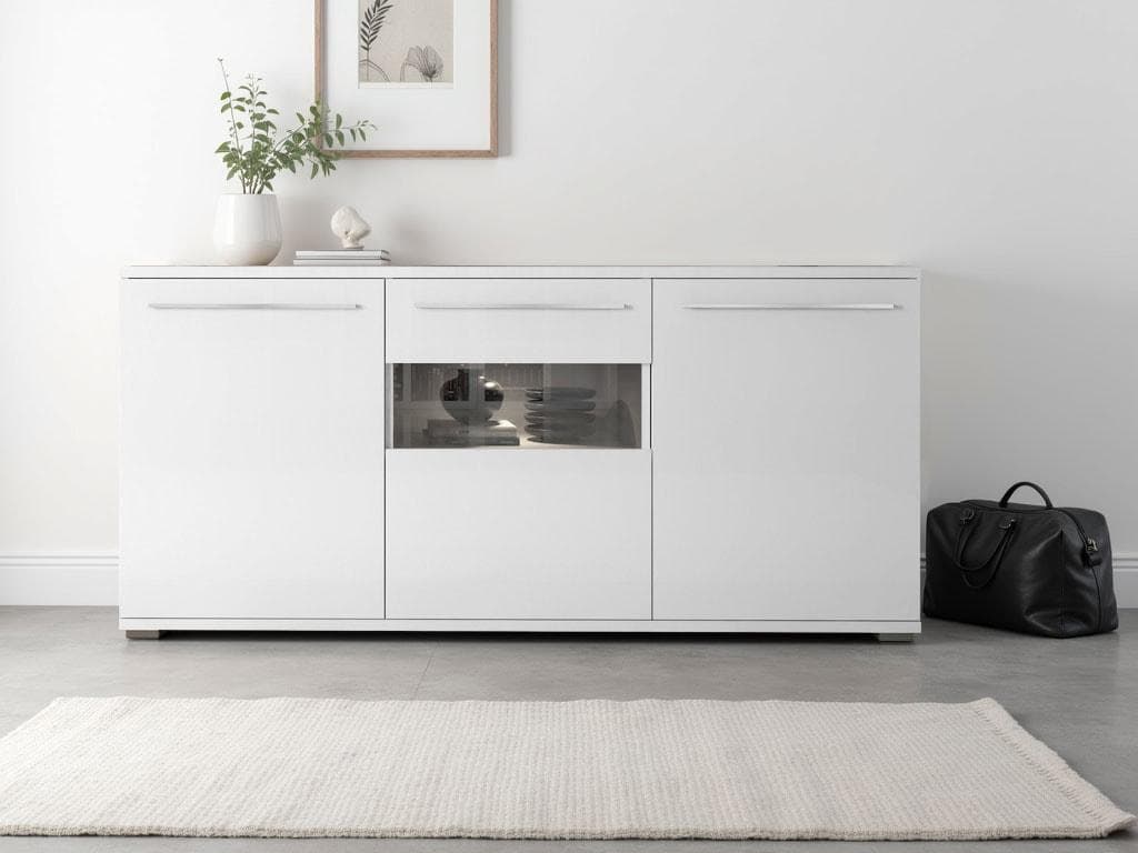 OTTO HOME Kommode Piano Weiß Hochglanz mit Soft-Close