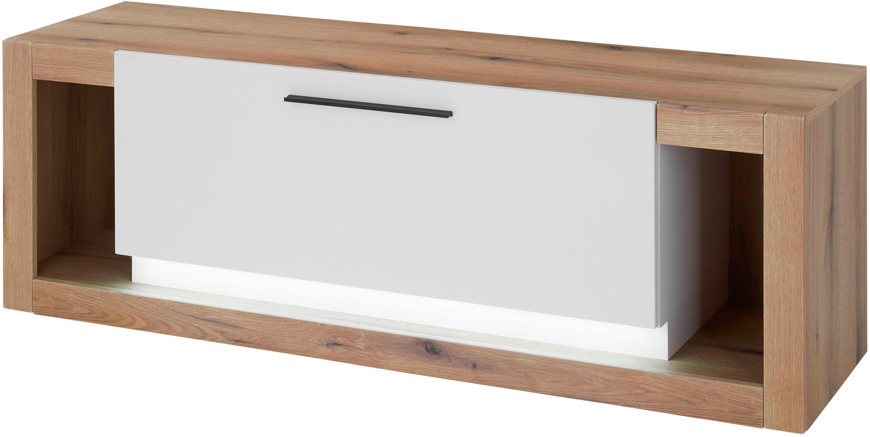 Home Affaire Lowboard Brixen TV-Schrank Eiche Evoke Weiß