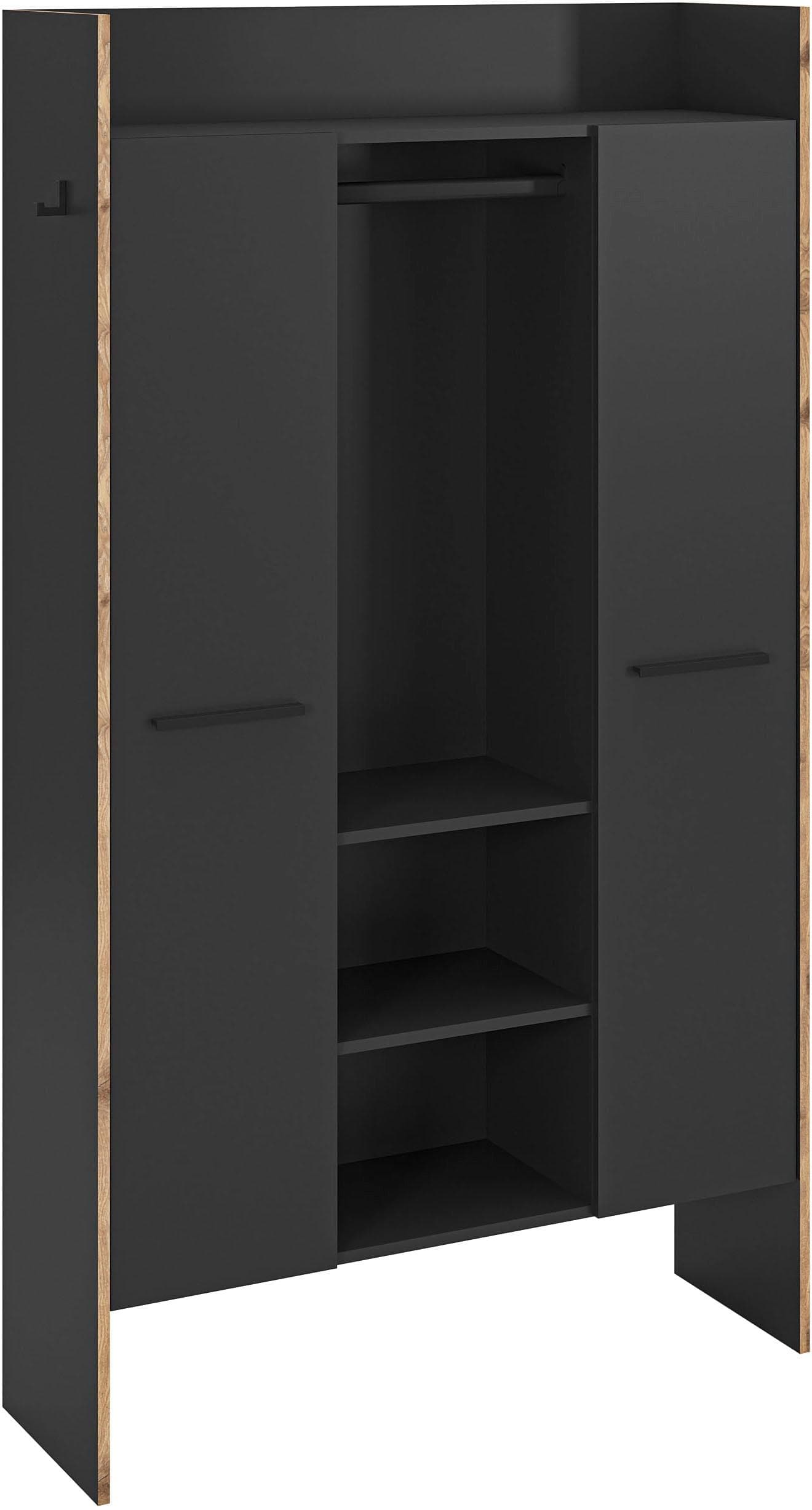 Garderobenschrank INOSIGN MUSTA Basalt grau Holzoptik