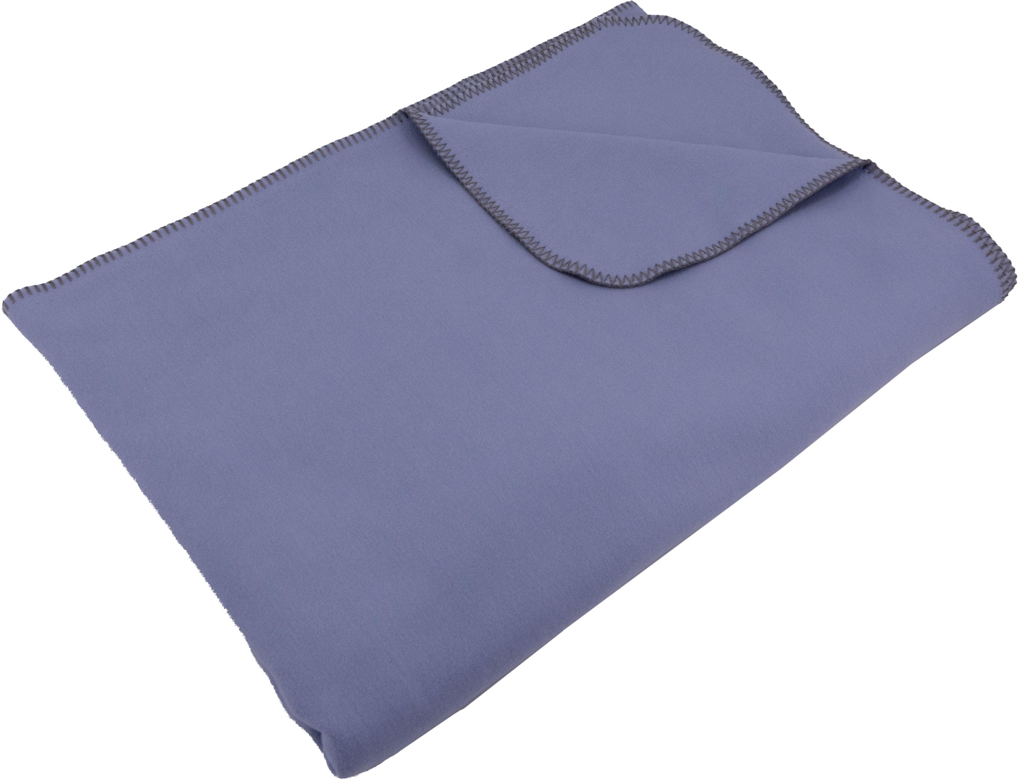 SETEX Kuscheldecke mit Ziernaht Bunt Tagesdecke Baumwolle