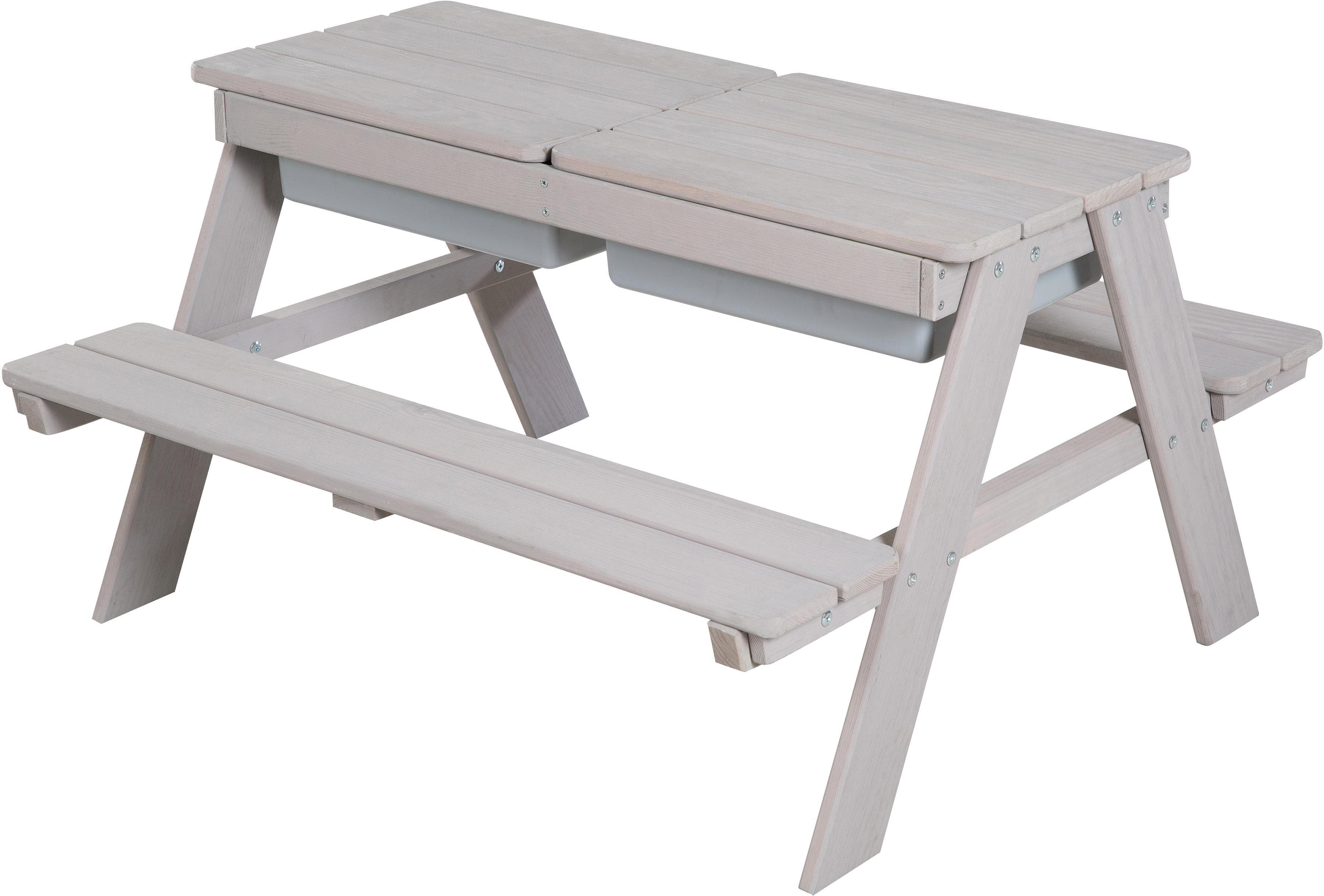 ROBA Kindersitzgruppe Outdoor Deluxe Grau mit Spielwannen