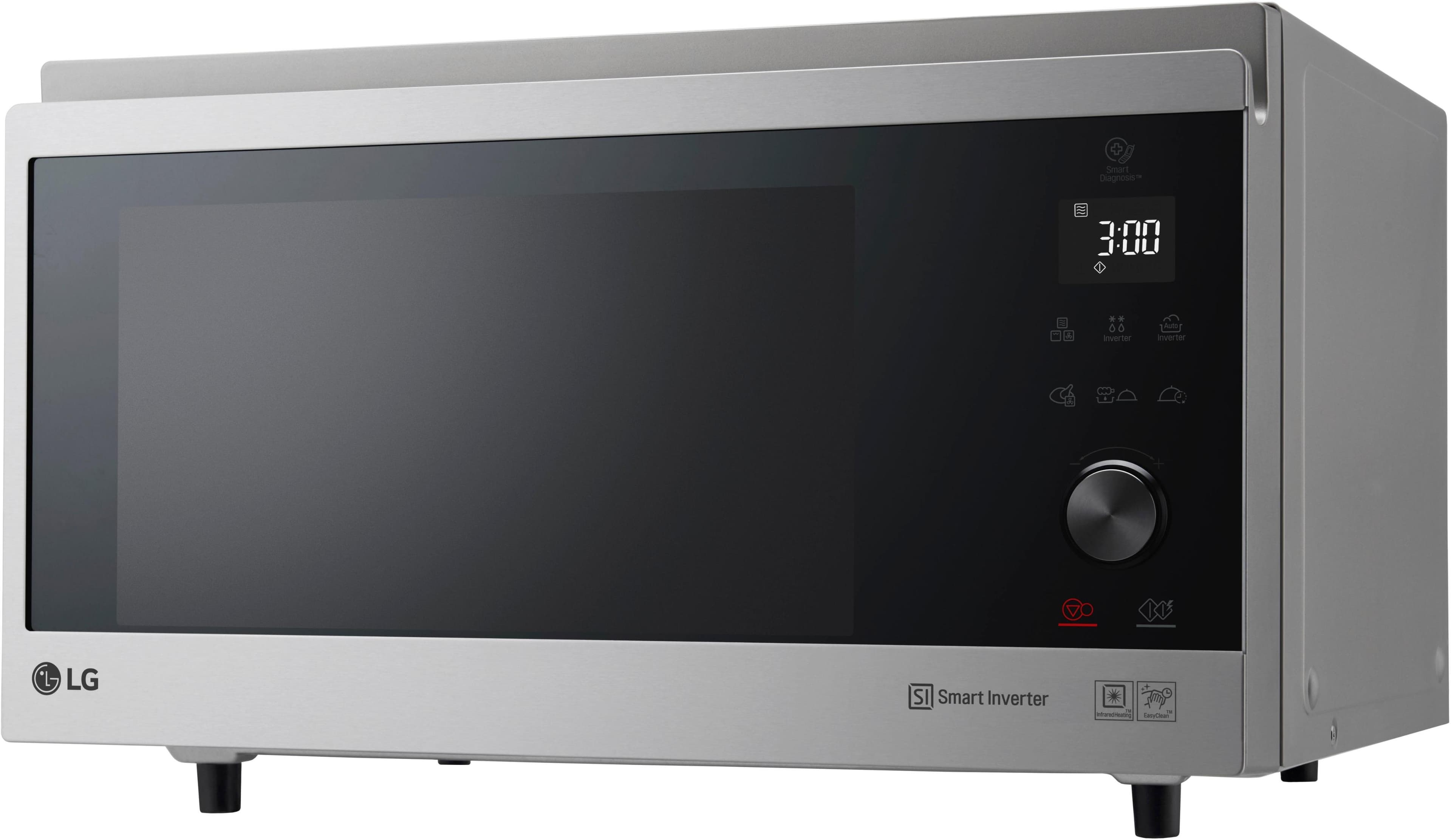 LG Mikrowelle MJ 3965 ACS Schwarz Hybrid-Heißluftofen 4-in-1