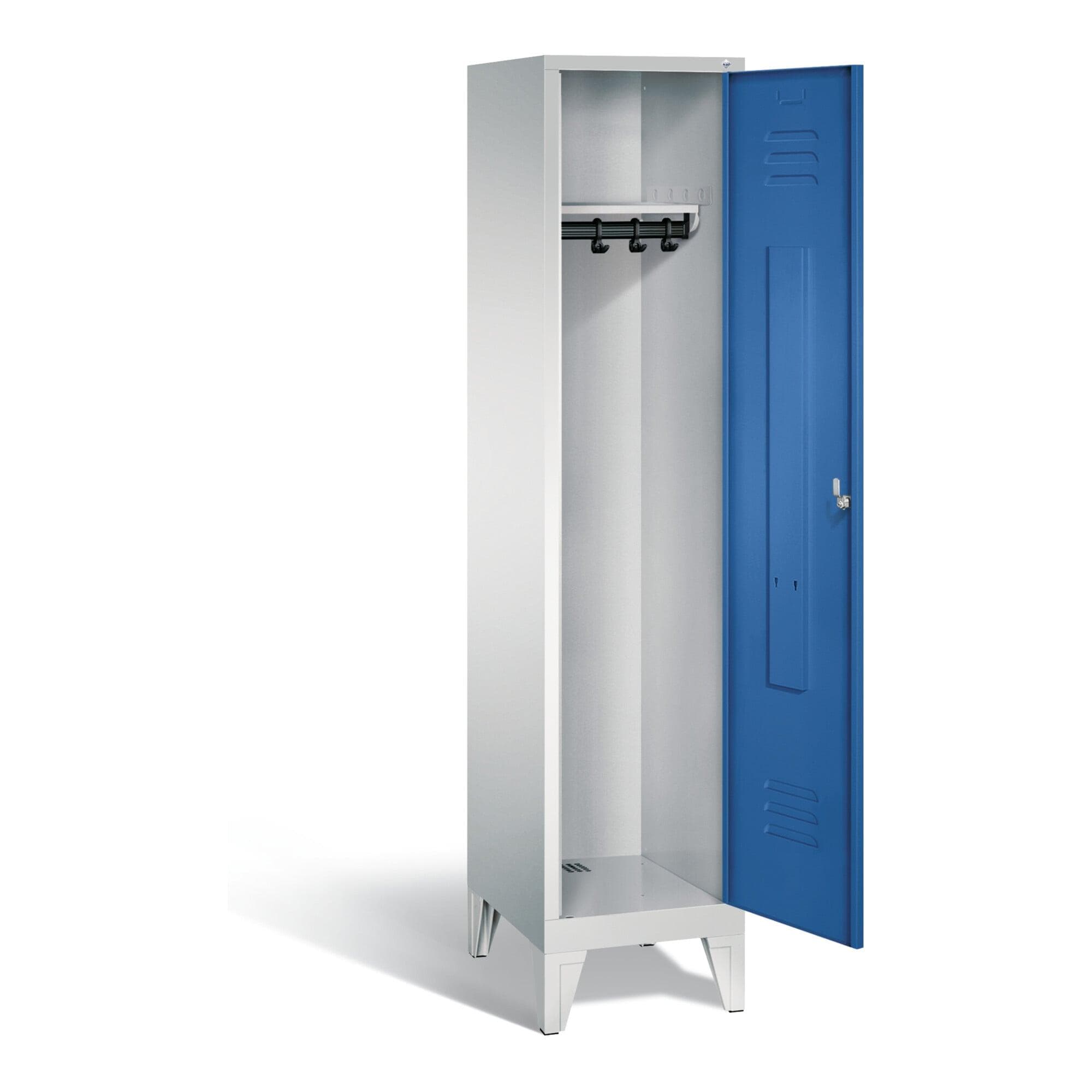 C+P Garderobenschrank Classic Enzianblau Stahl