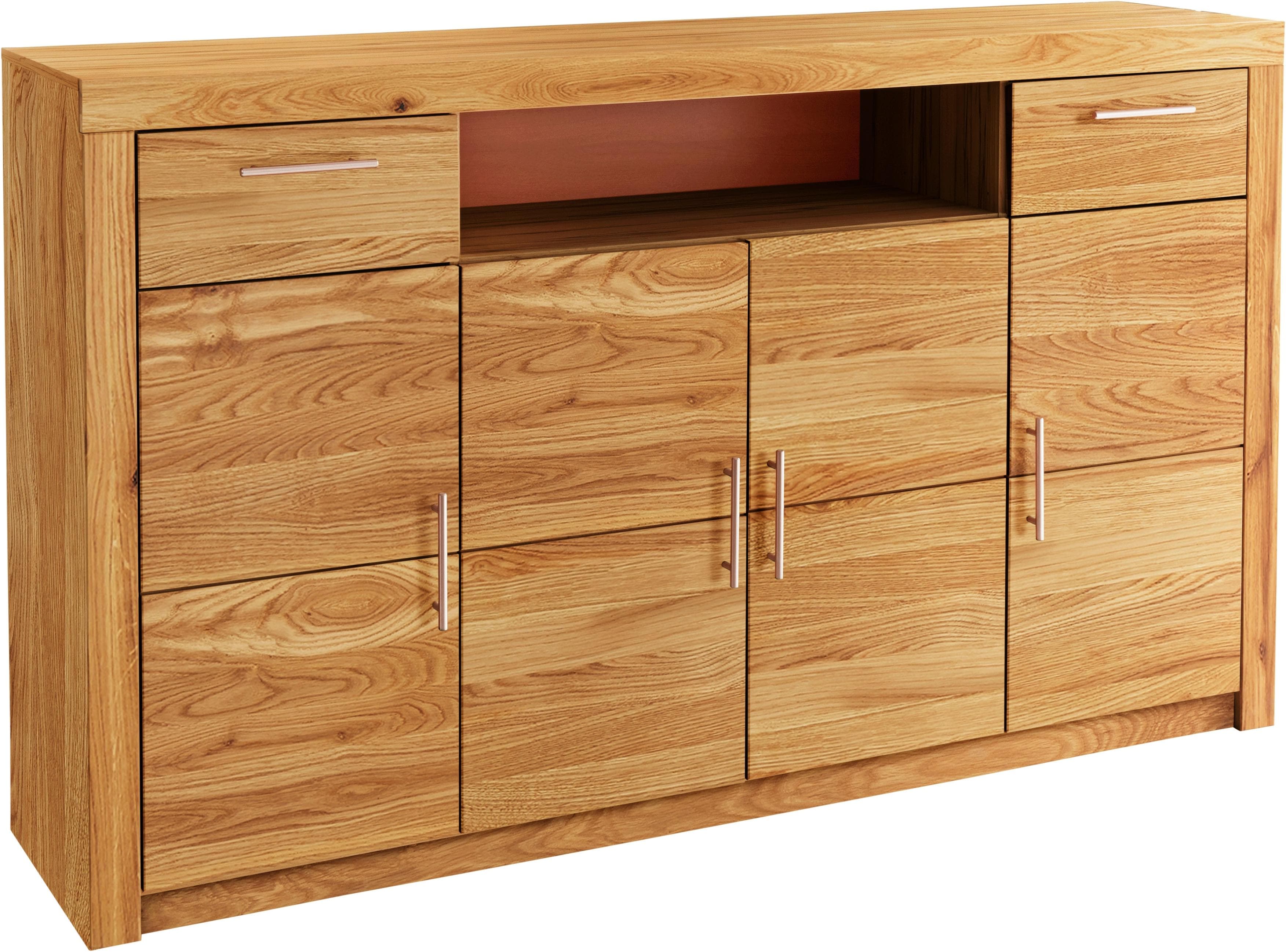 Highboard VOGL MÖBELFABRIK Toronto Wildeiche teilmassiv