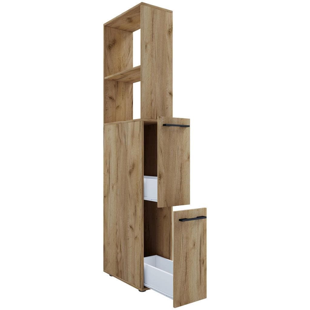 VCM Hochschrank Sadilo XL Honig-Eiche Badmöbel