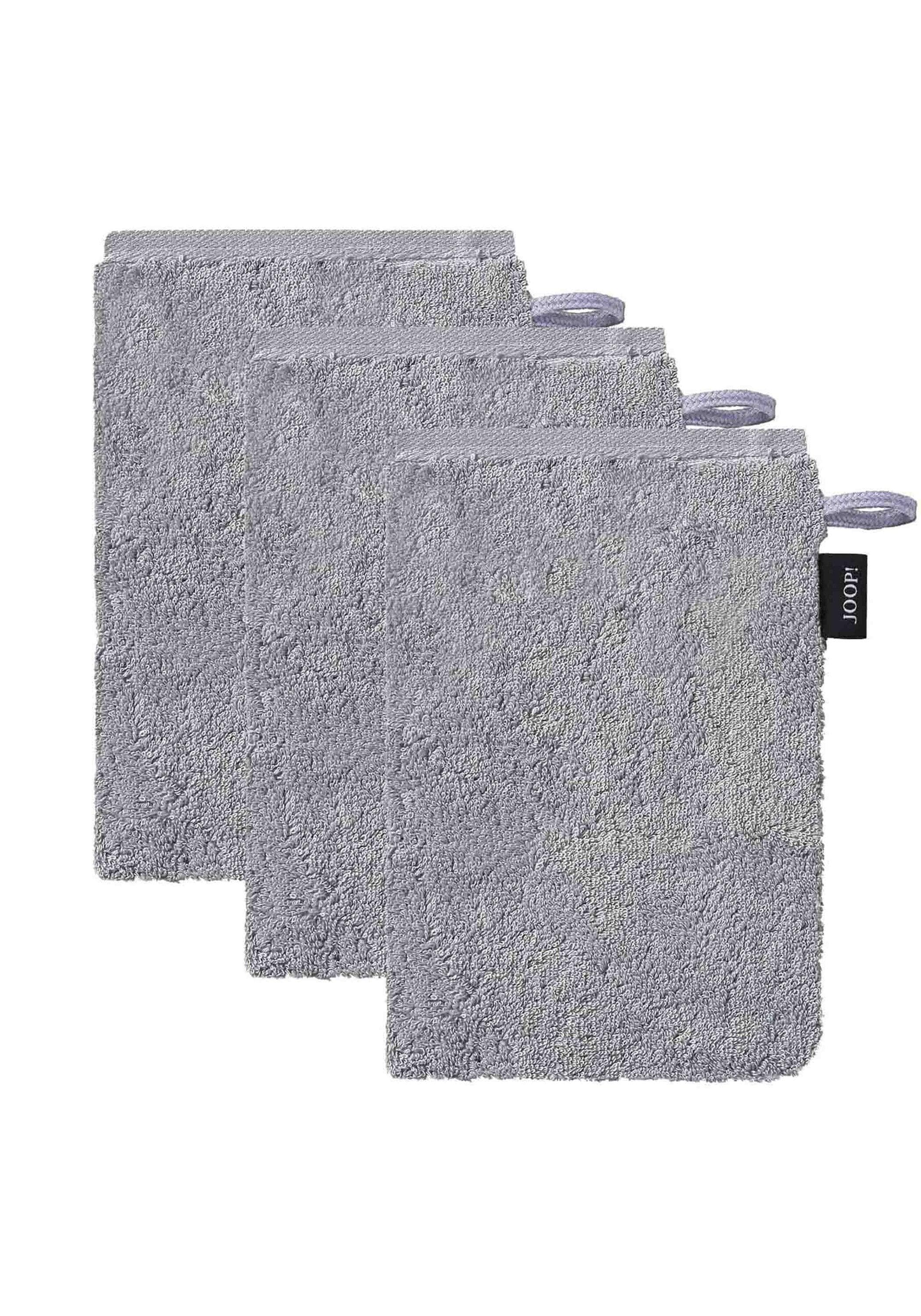 JOOP! Waschlappen Doubleface 3er Pack Hellgrau