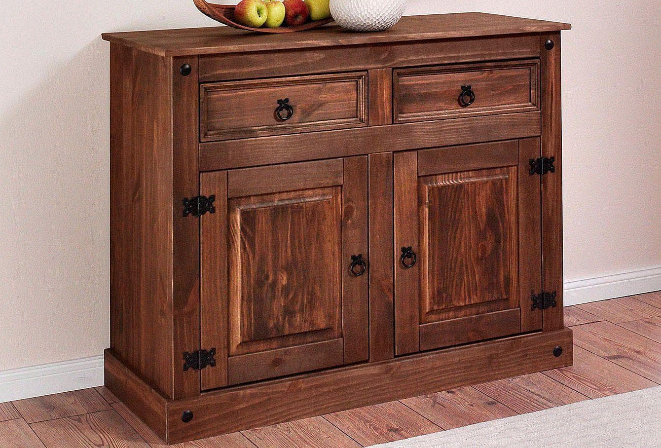 Kommode OTTO HOME Landhausstil Braun Massivholz