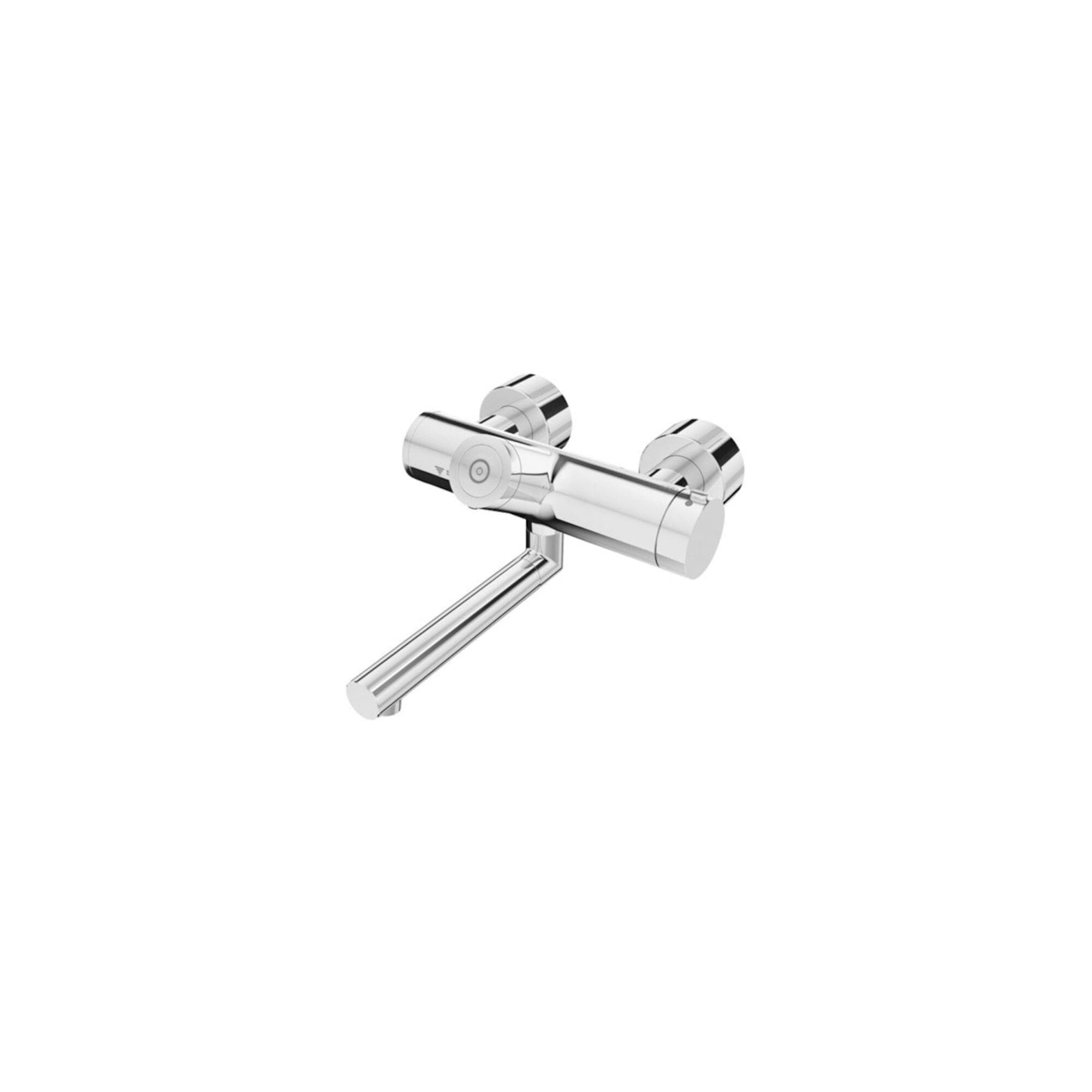 Schell Vitus Wand-Waschtisch-Thermostat 270 mm Batteriebetrieb Mischwasser Chrom