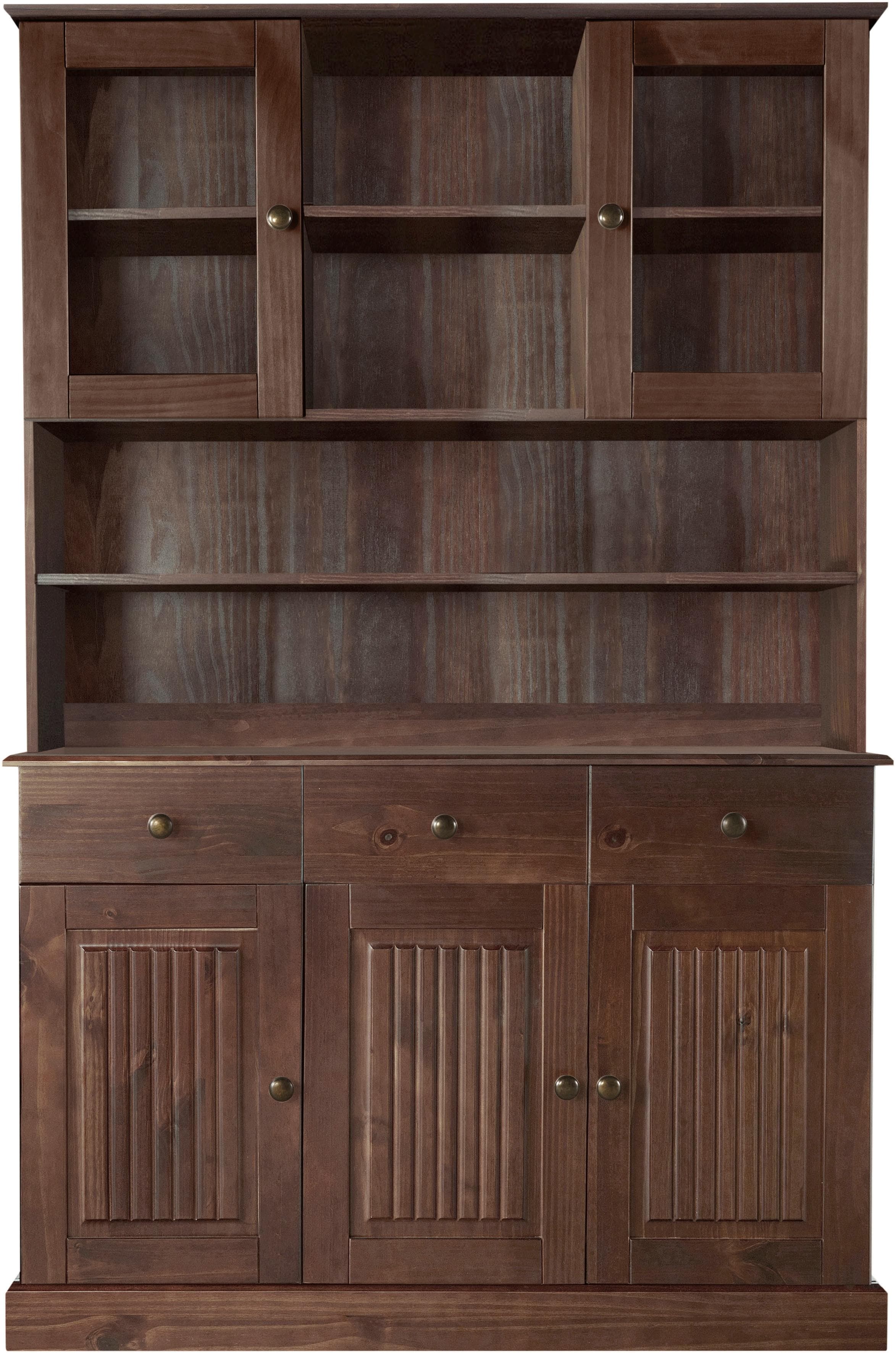 OTTO HOME Buffet Liotta Braun Massivholz Kiefer mit Schubladen