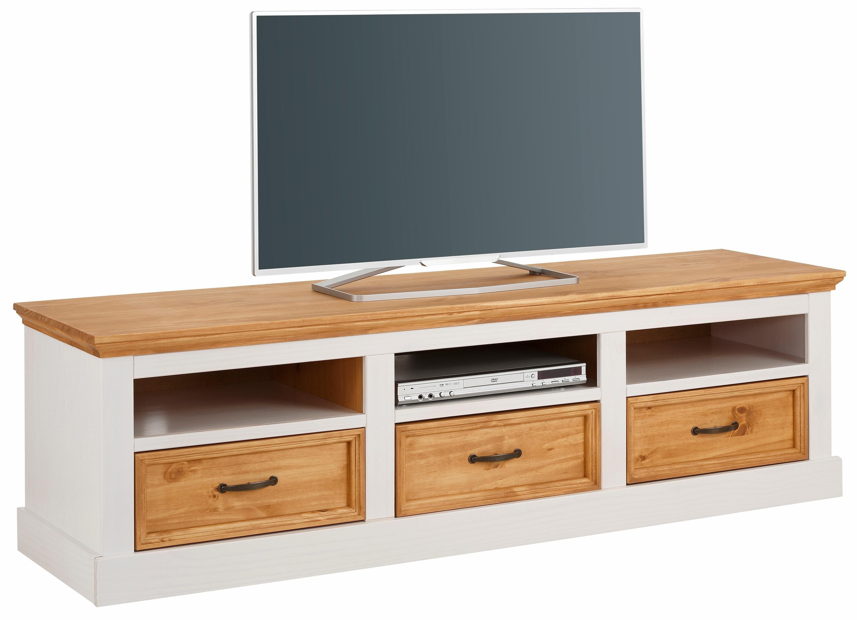 OTTO home Lowboard Selma TV-Kommode Weiß Landhauslook