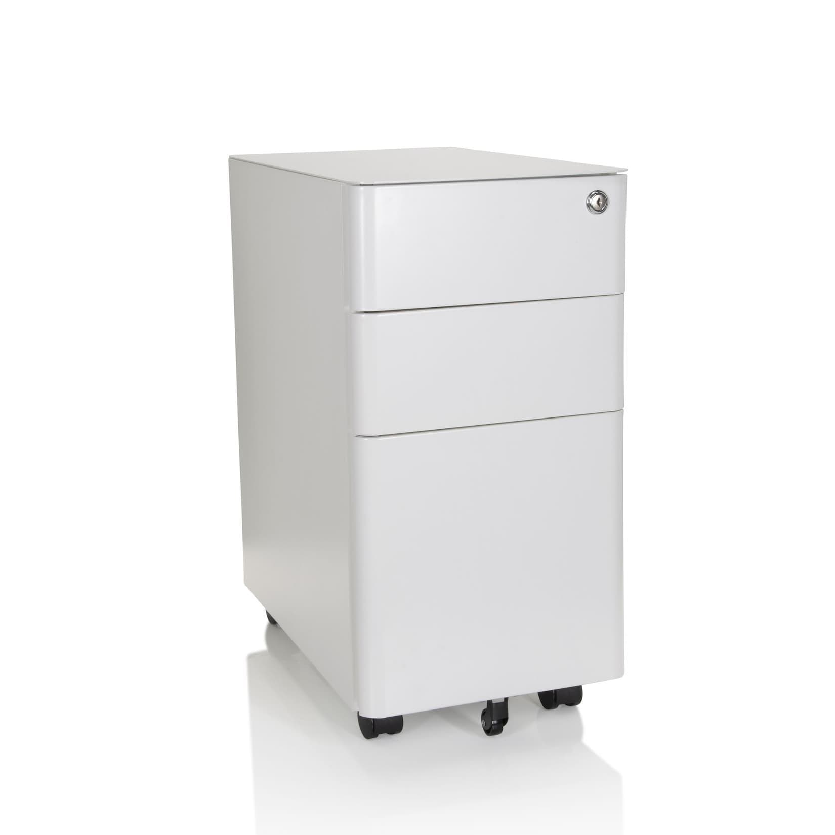 hjh OFFICE Rollcontainer COLOR I Stahl 3 Schubfächer