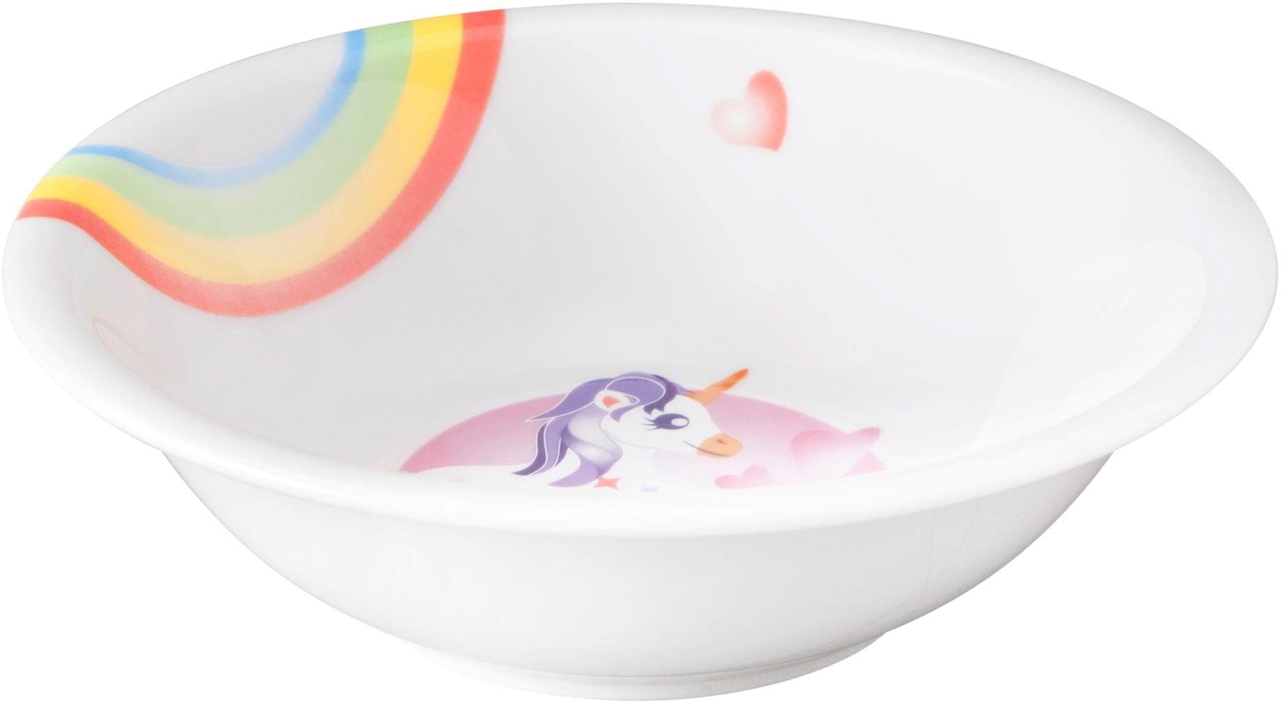 Bunte Einhorn-Schüssel aus Porzellan