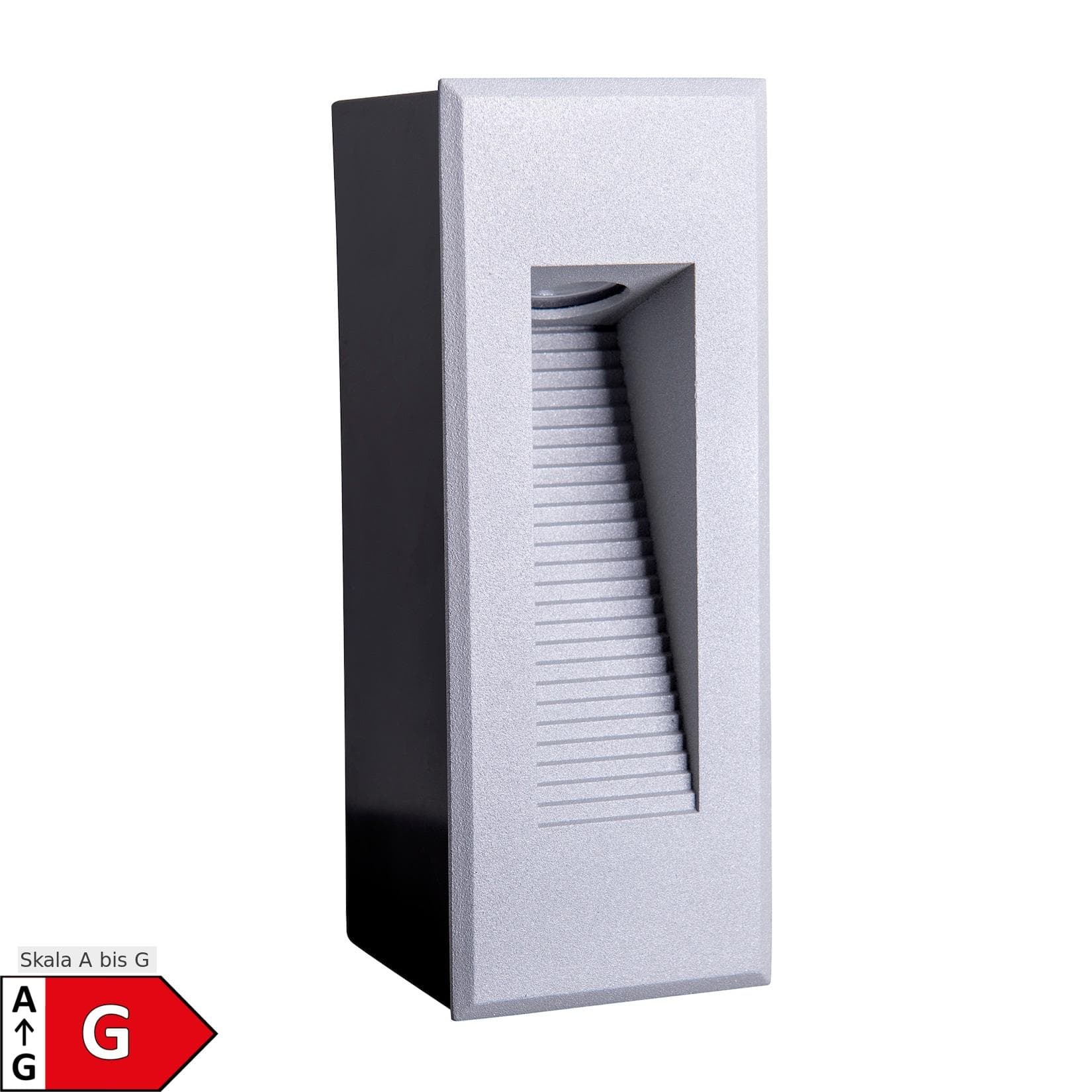 Einbau-Außenwandleuchte LED klar 6,6x17,1x7,3cm modern