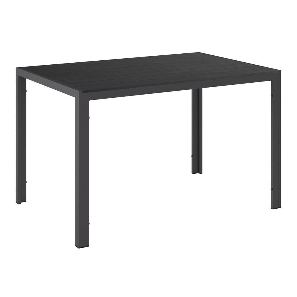 Ambia Garden Gartentisch Schwarz Rechteckig