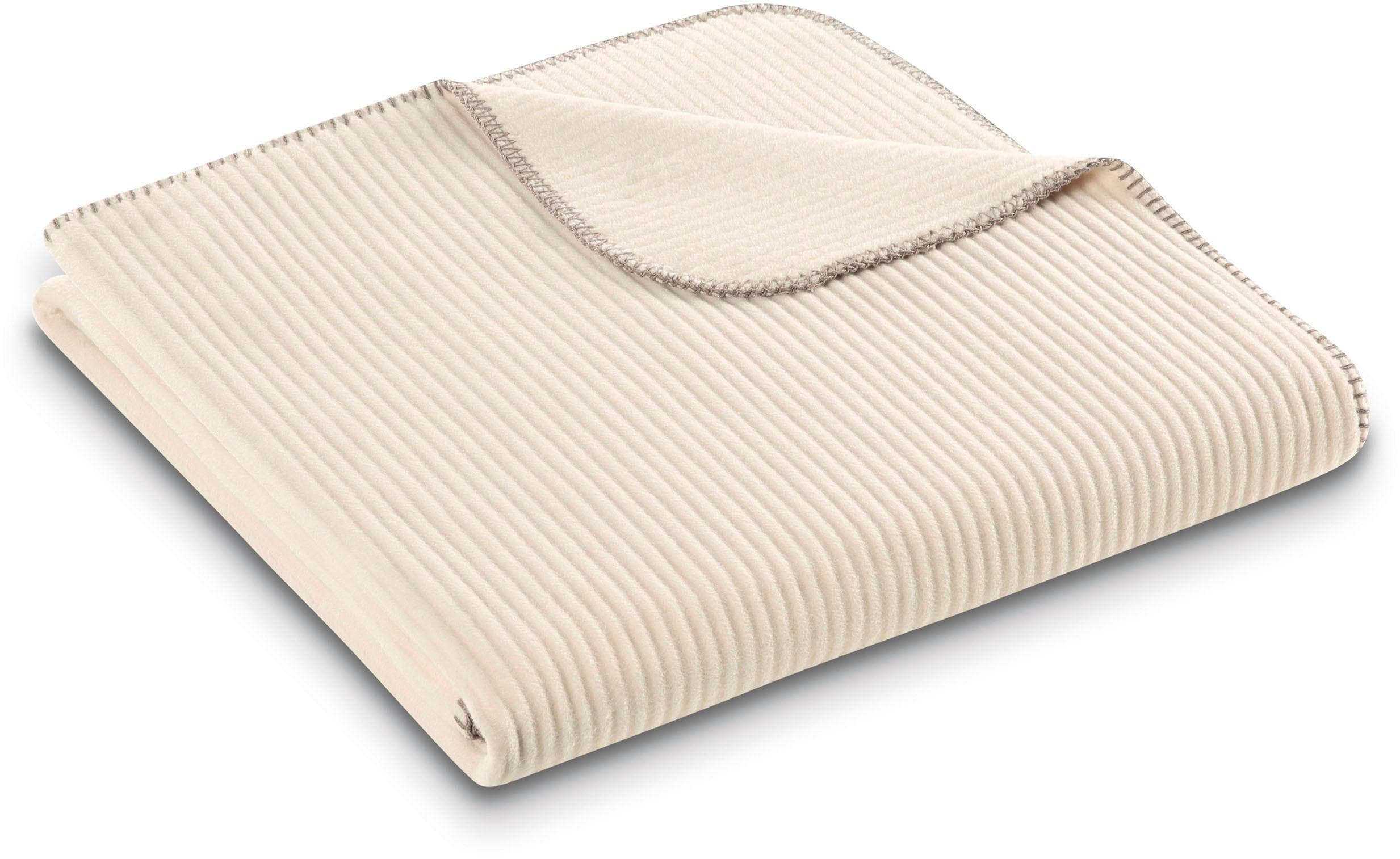 Wohndecke BIEDERLACK Feel Cord Natur Cordoptik