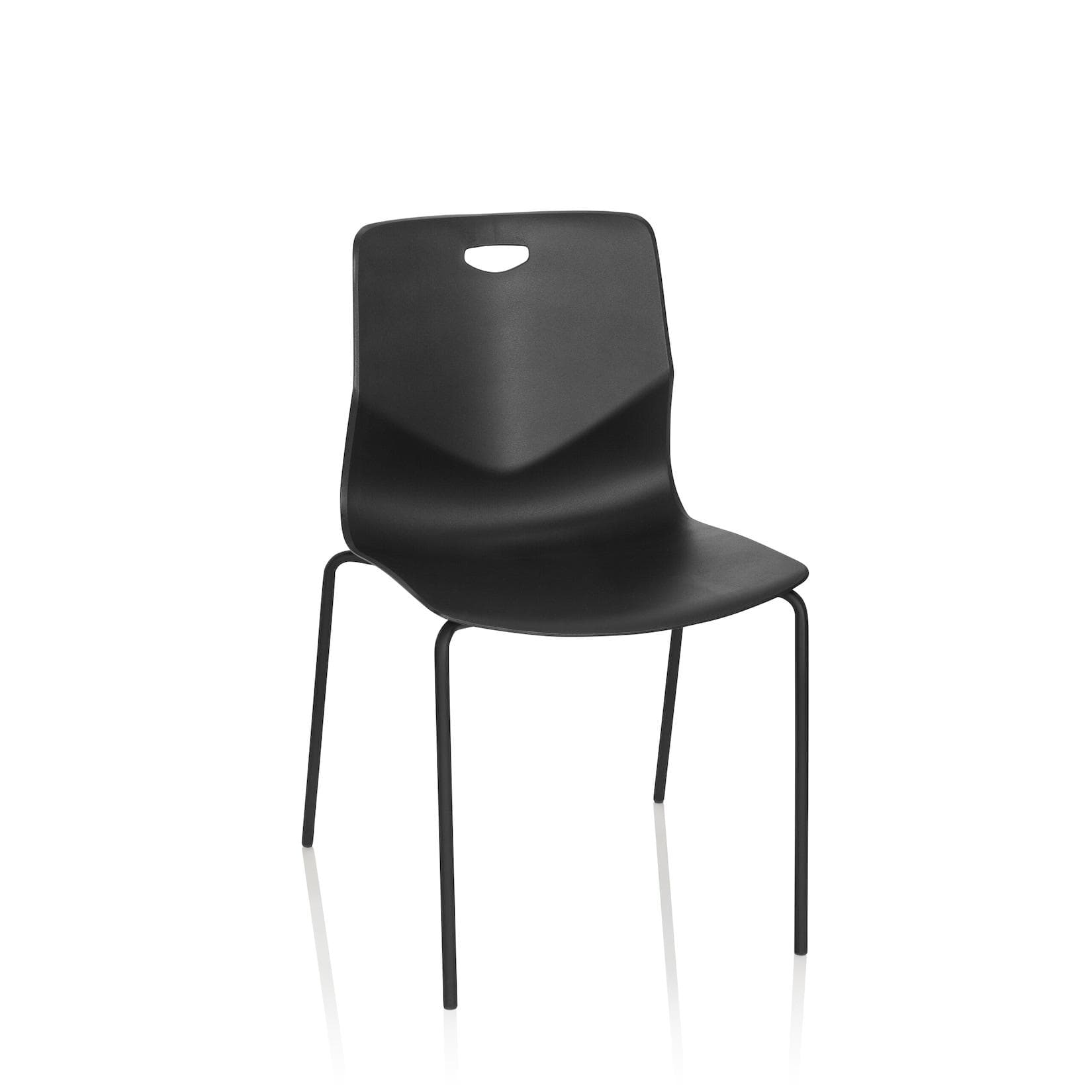 hjh OFFICE Vierfußstuhl T36 V Kunststoff Modern